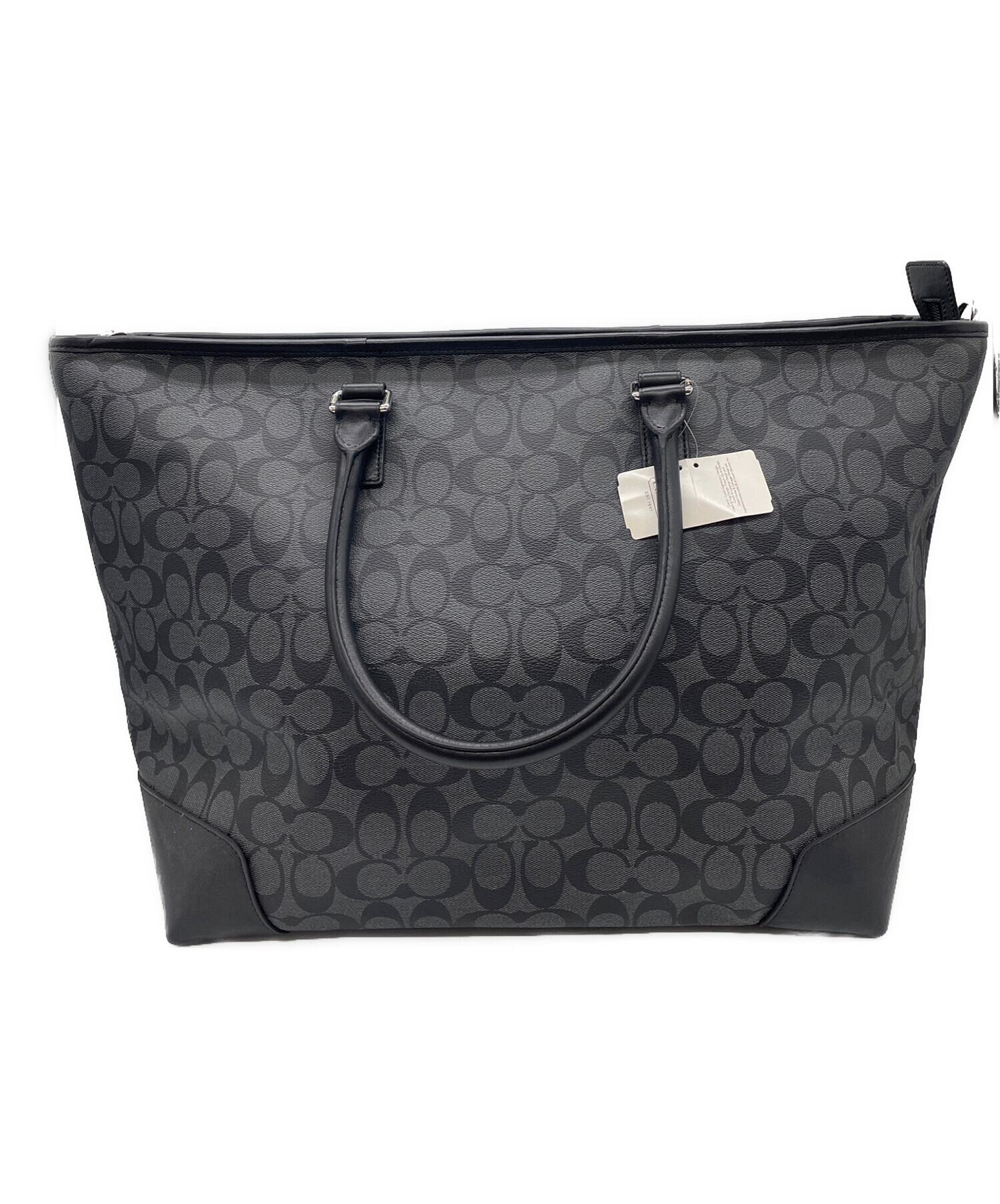 COACH グレー ブラック トートバッグ