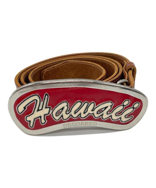 ベルト　レッド　新品未使用　DSQUARED2 腰ベルト　RED 中古・古着通販】DSQUARED2 (ディースクエアード) レザーベルト