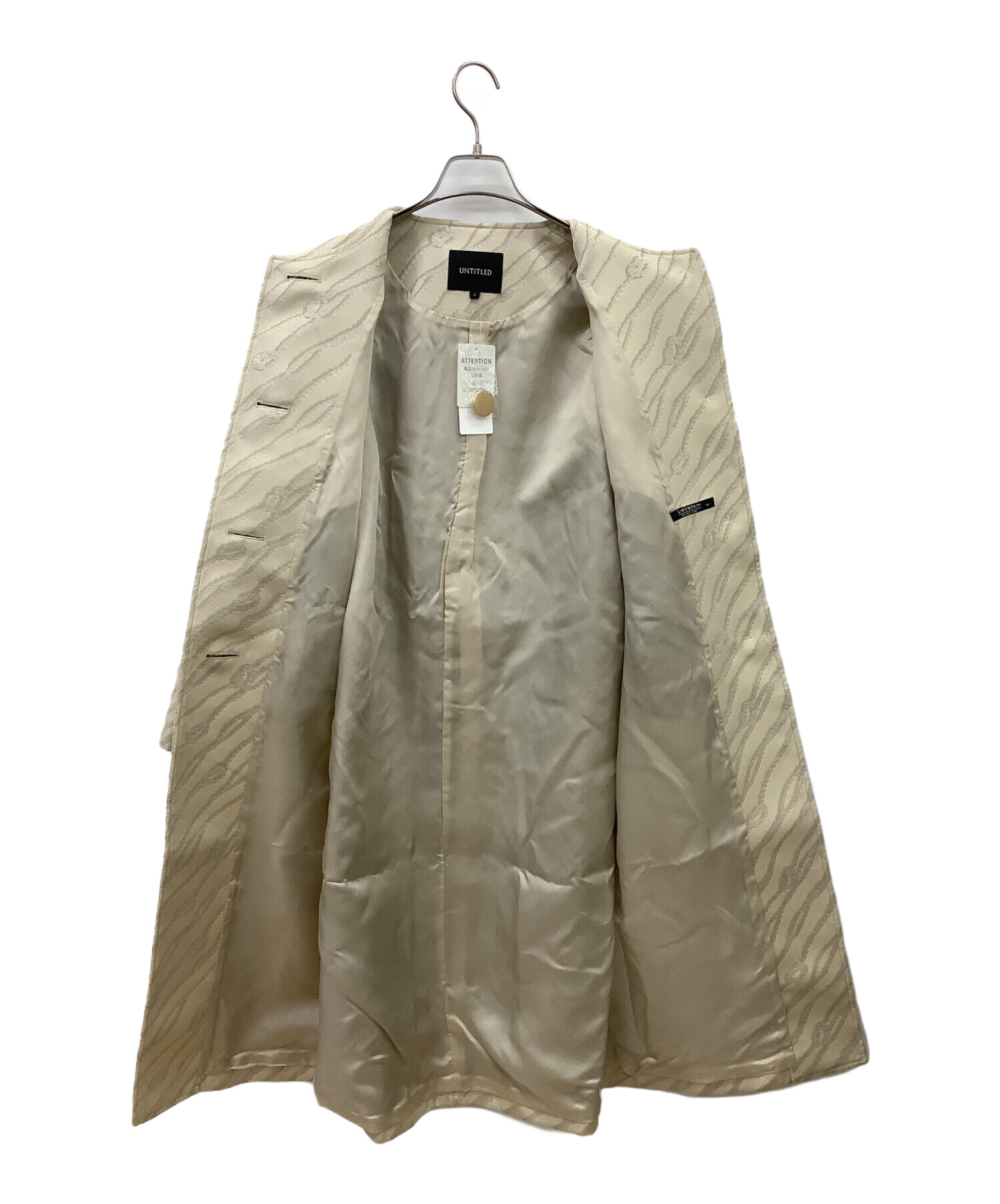 中古・古着通販】UNTITLED (アンタイトル) シングルコート ベージュ