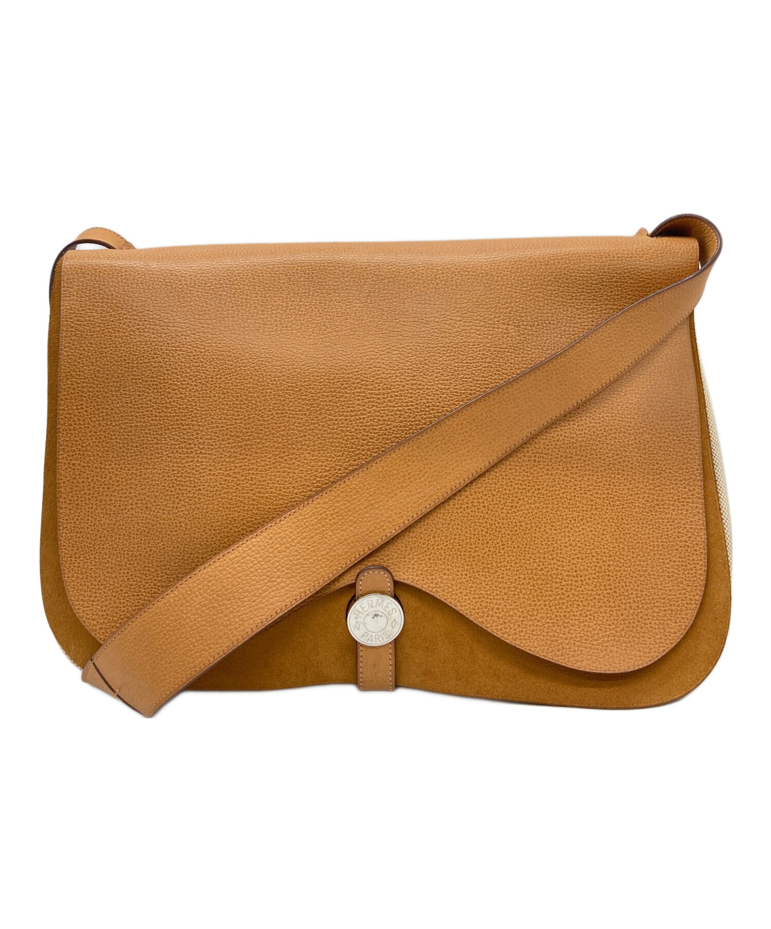 HERMES エルメス ショルダーバッグ  ベージュ 【古着】【中古】【送料無料】 中古・古着通販】HERMES (エルメス) ショルダーバッグ アリーヌPM