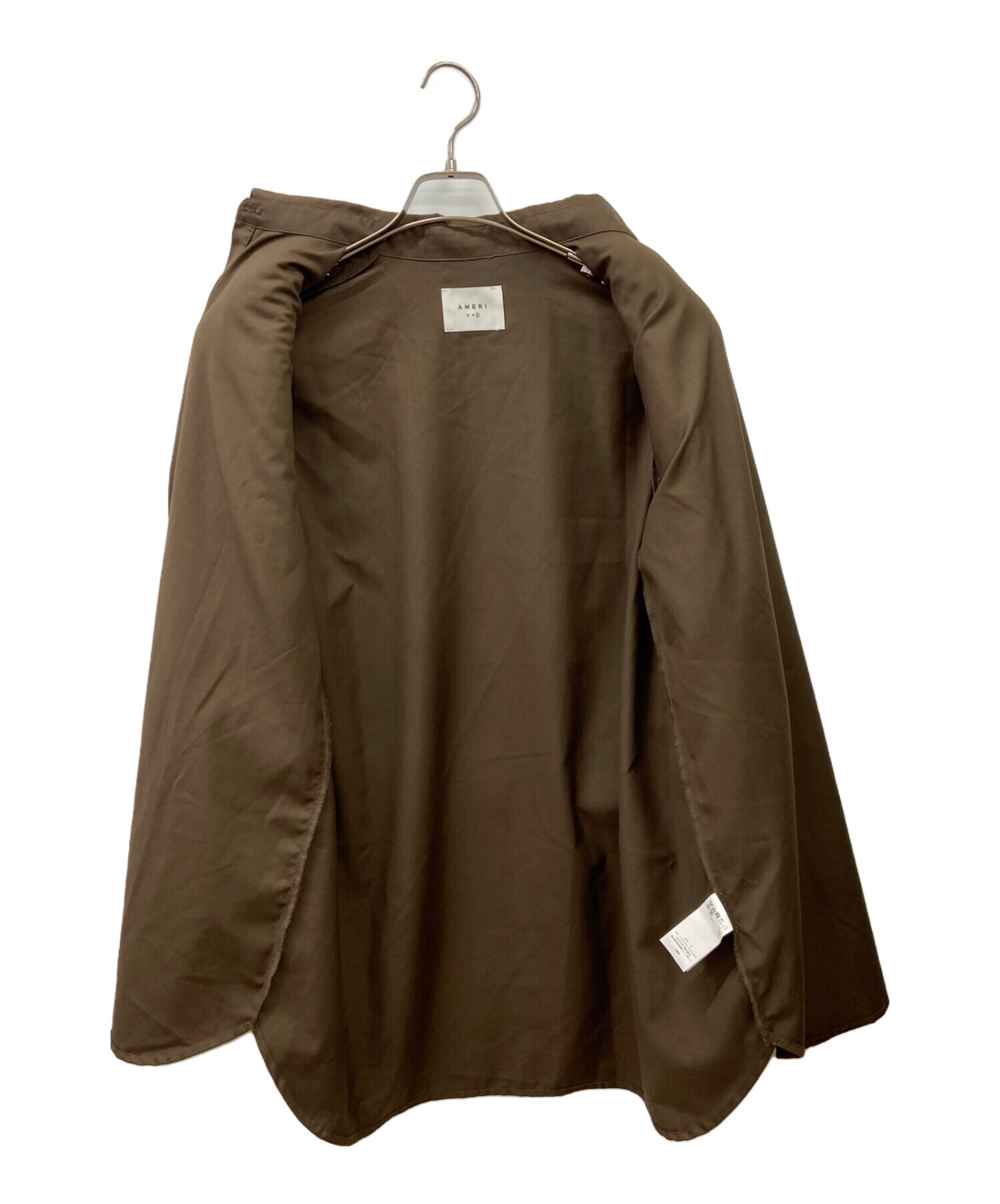 中古・古着通販】AMERI (アメリ) 長袖シャツ ブラウン サイズ:FREE 