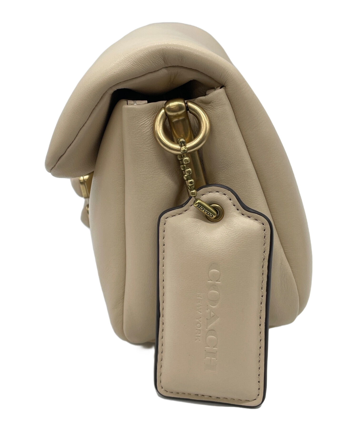 中古・古着通販】COACH (コーチ) ワンショルダーバッグ ベージュ