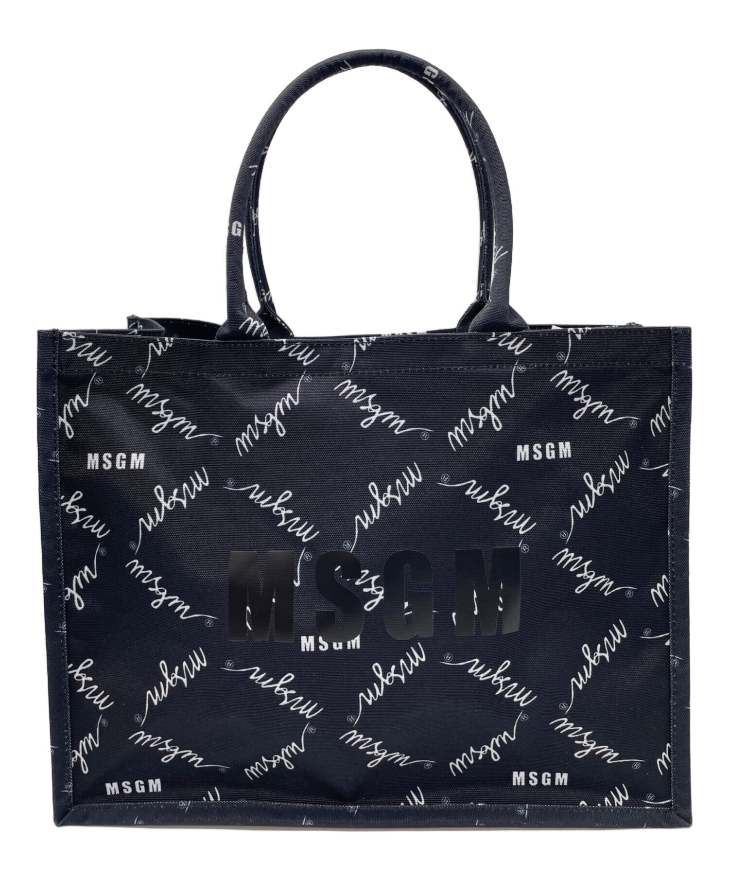 中古・古着通販】MSGM (エムエスジーエム) トートバッグ ブラック 