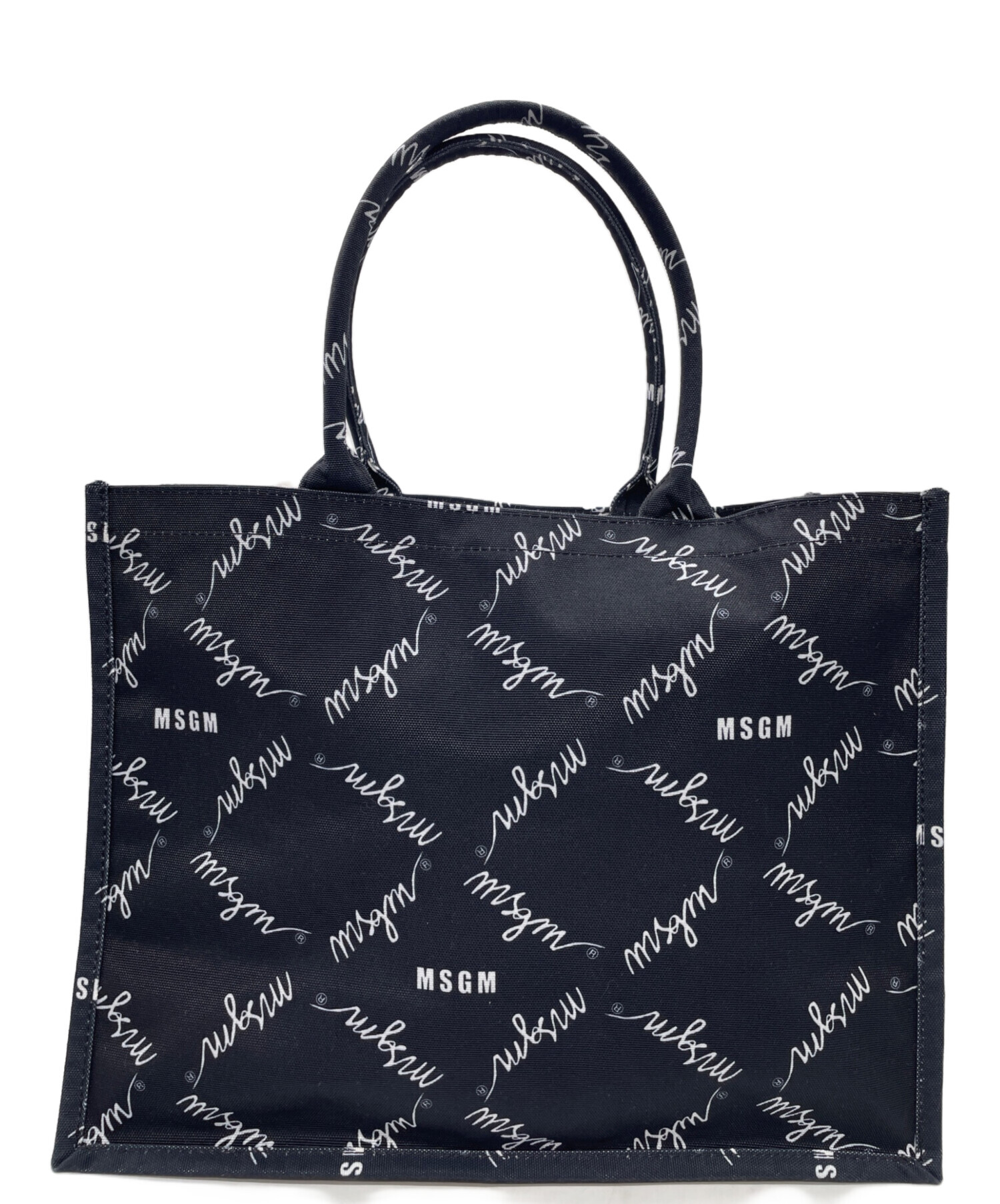中古・古着通販】MSGM (エムエスジーエム) トートバッグ ブラック 