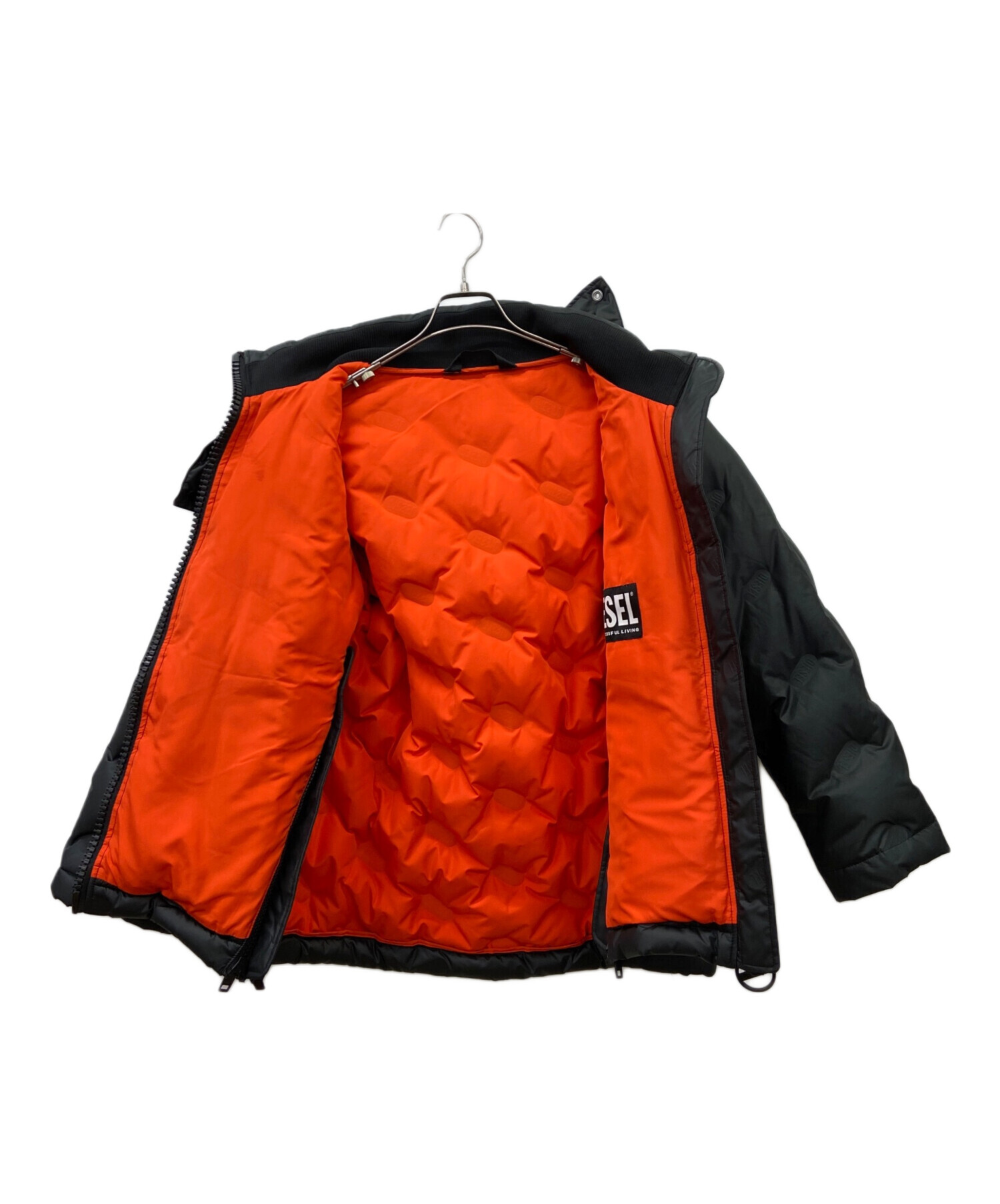 中古・古着通販】DIESEL (ディーゼル) ダウンジャケット ブラック 