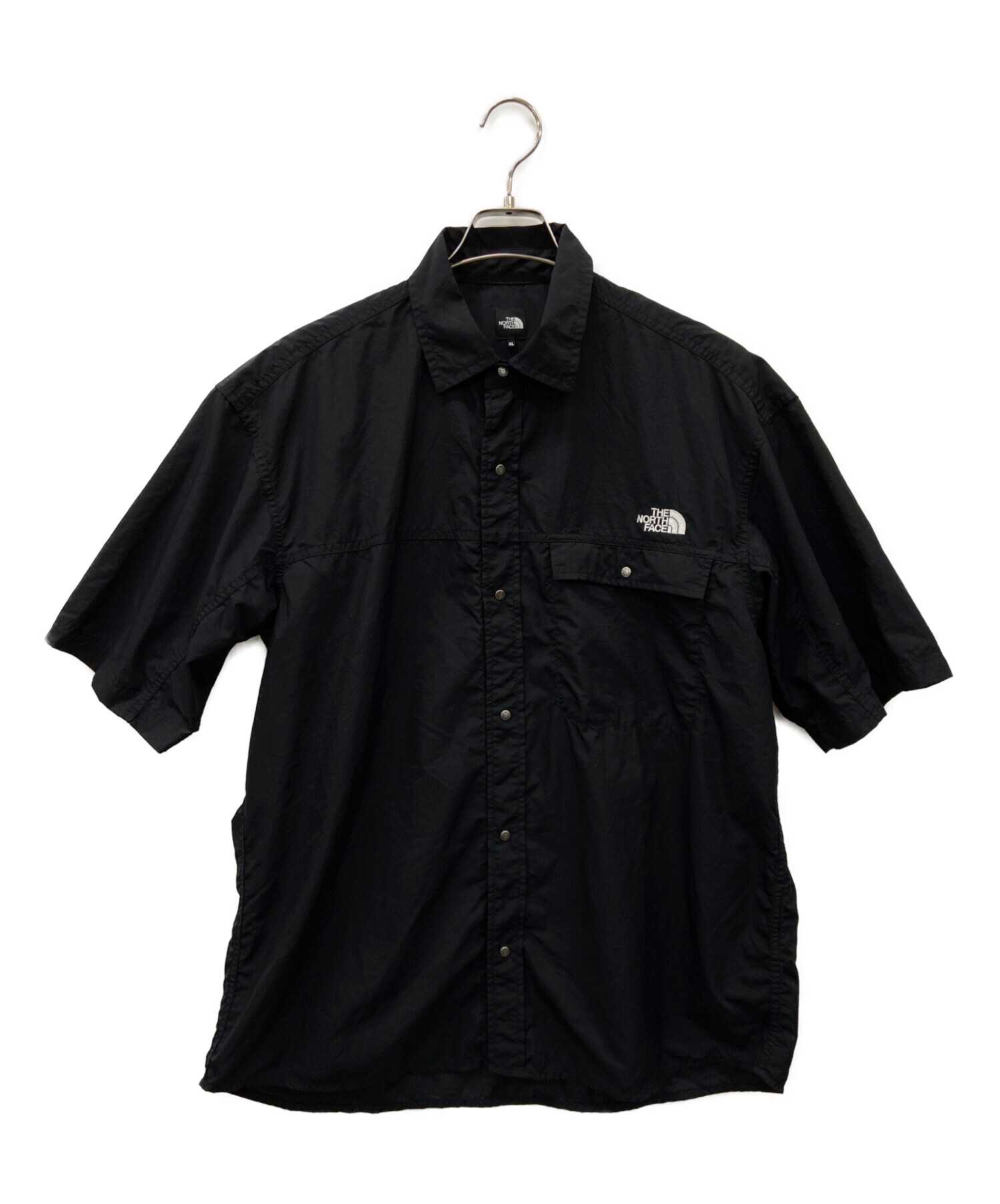 THE NORTH FACE 半袖シャツ ブラック Mサイズ 中古・古着通販】THE NORTH FACE (ザ ノース フェイス) 半袖シャツ