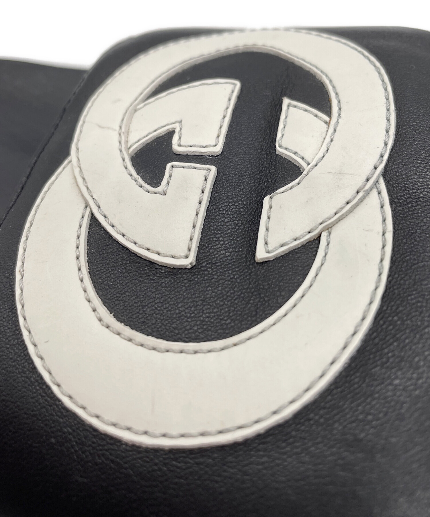 未使用|グッチ|スライドサンダル|ウェッジソール|黒|i1608 未使用