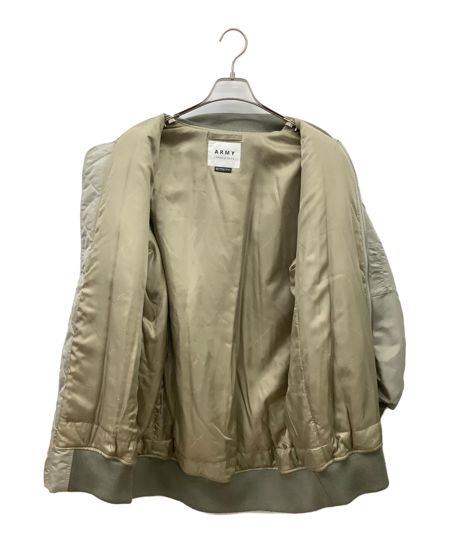 upper hights アッパーハイツ MA-1 グレージュ ジャケット 中古・古着通販】upper hights (アッパーハイツ) Upper hights MA-1