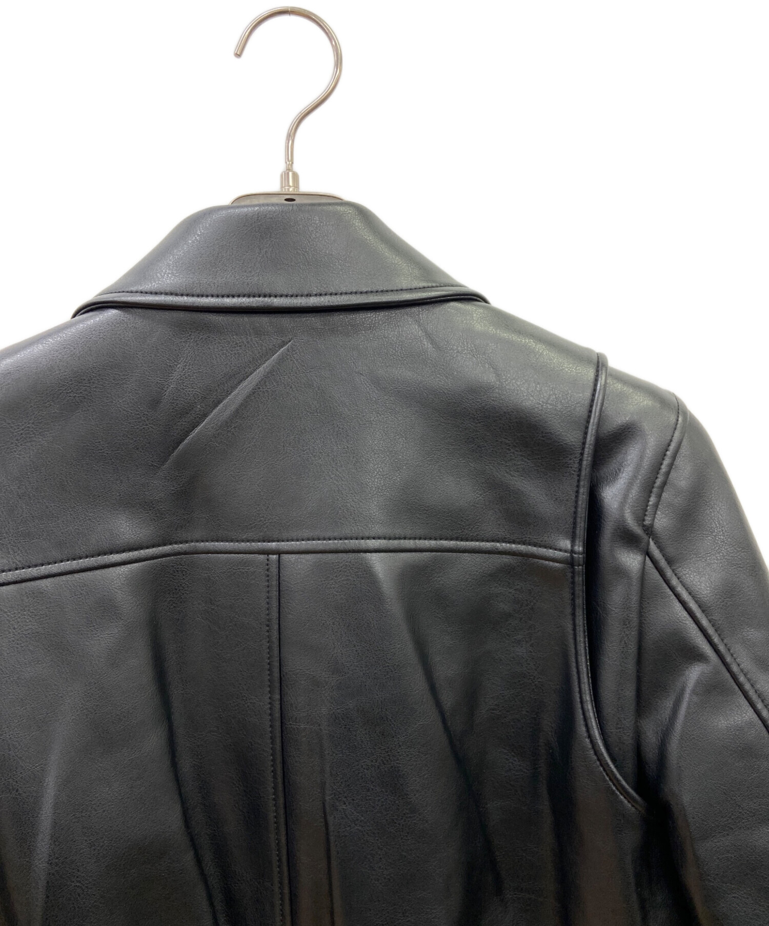 中古・古着通販】DIESEL (ディーゼル) レザージャケット ブラック