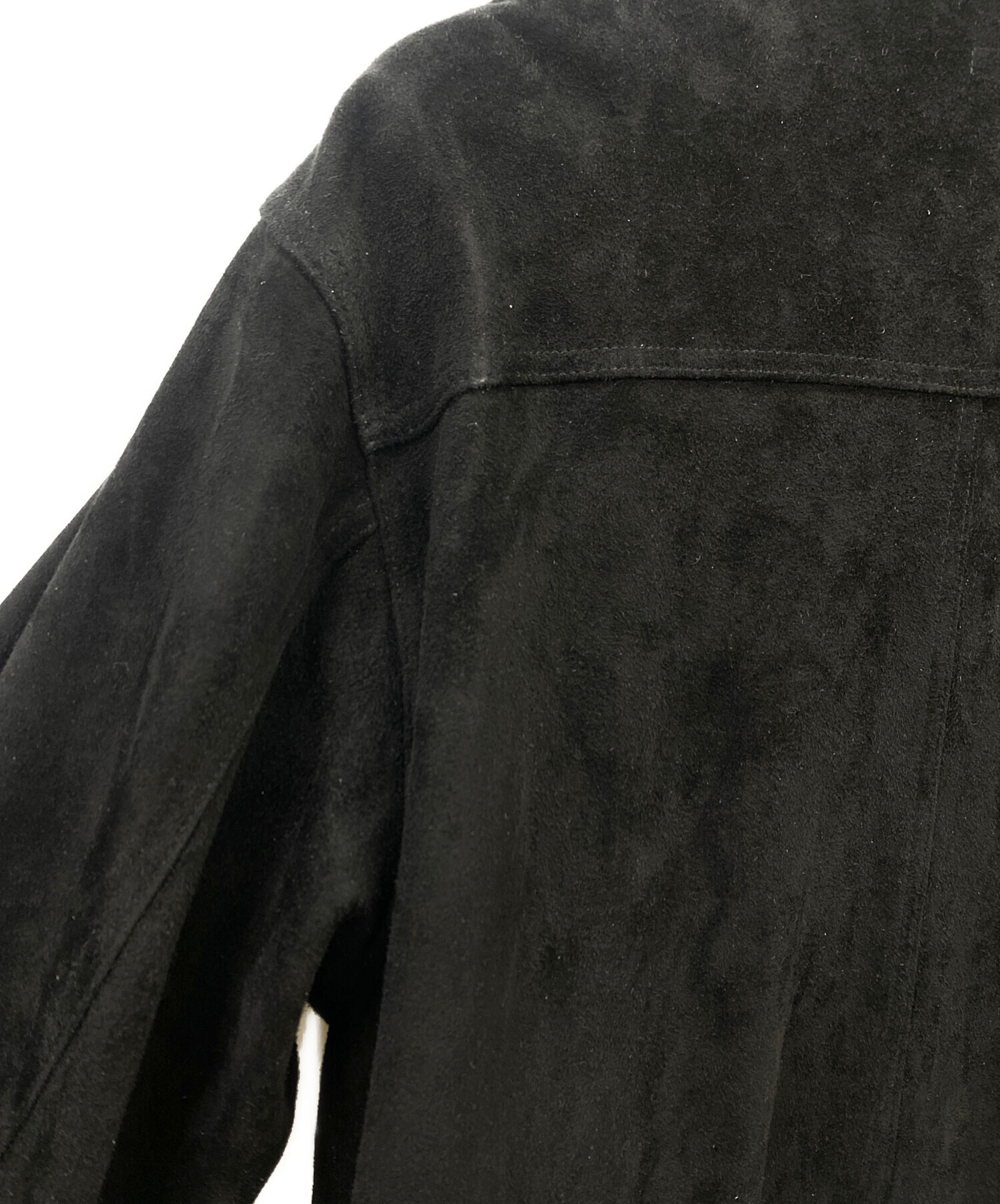 中古・古着通販】LIDnM (リドム) Goat Suede Type 1st JKT ブラック