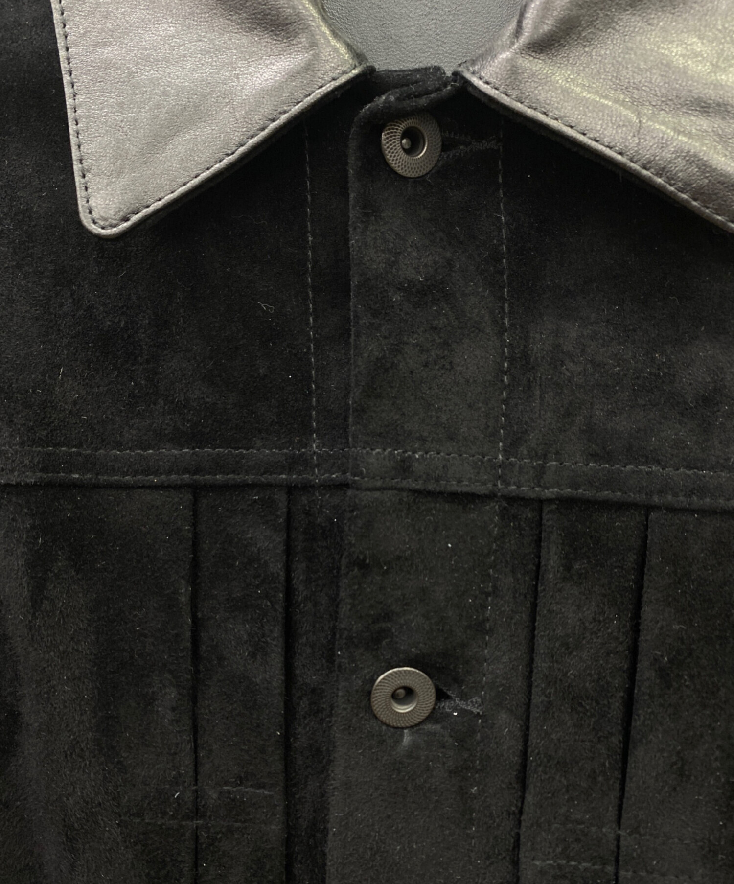 中古・古着通販】LIDnM (リドム) Goat Suede Type 1st JKT ブラック