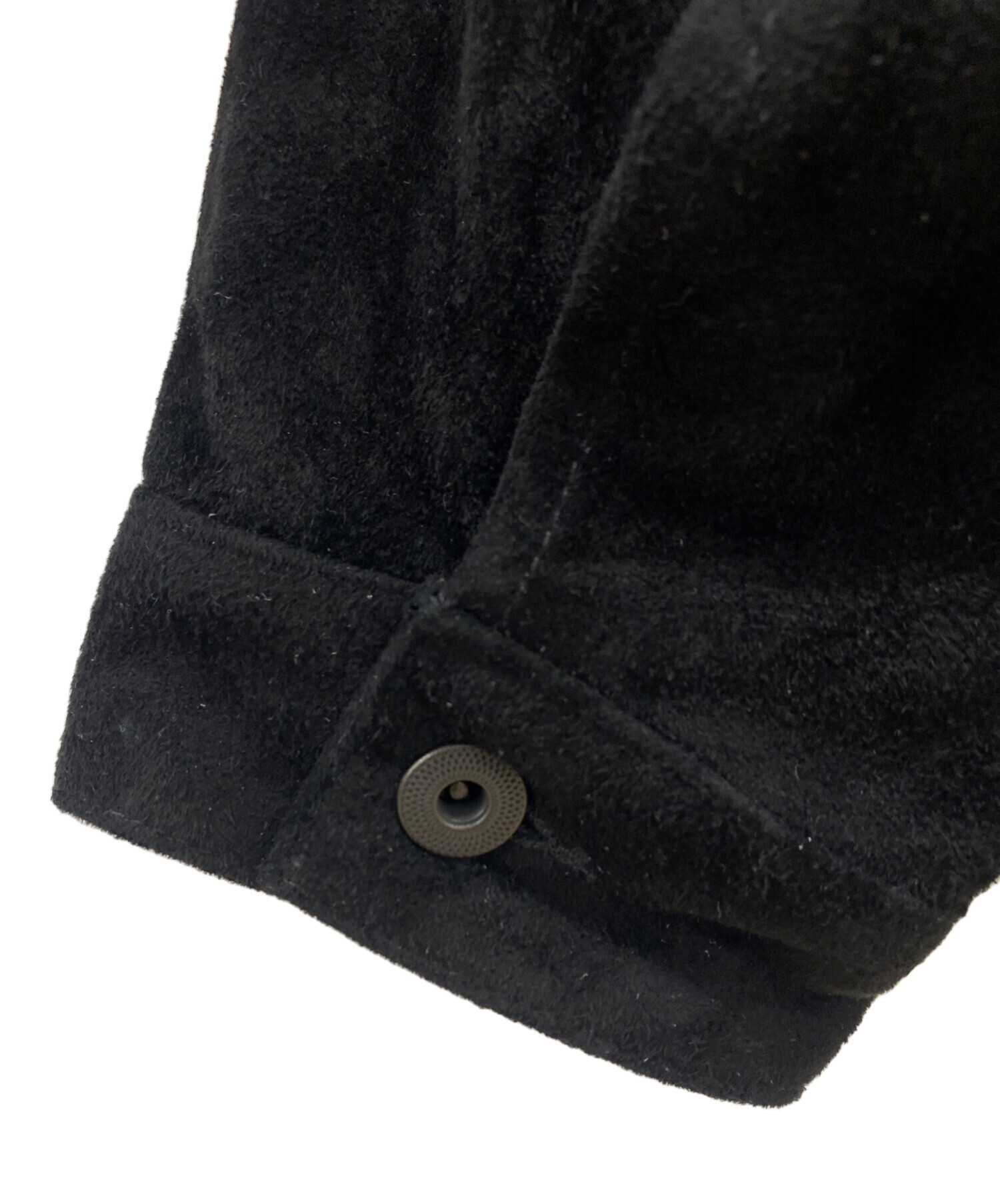 中古・古着通販】LIDnM (リドム) Goat Suede Type 1st JKT ブラック 