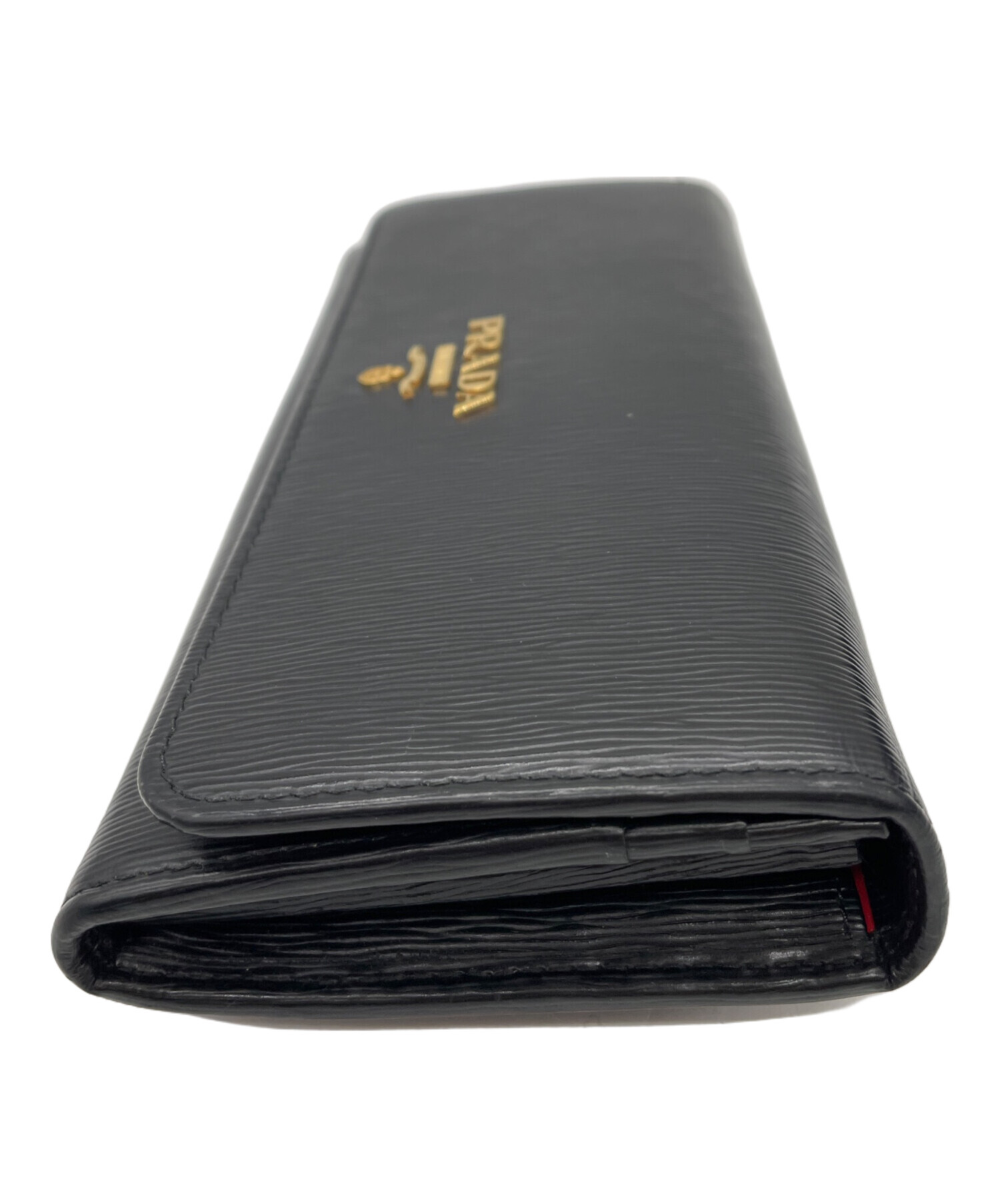 中古・古着通販】PRADA (プラダ) PRADA サフィアーノ 長財布 ブラック