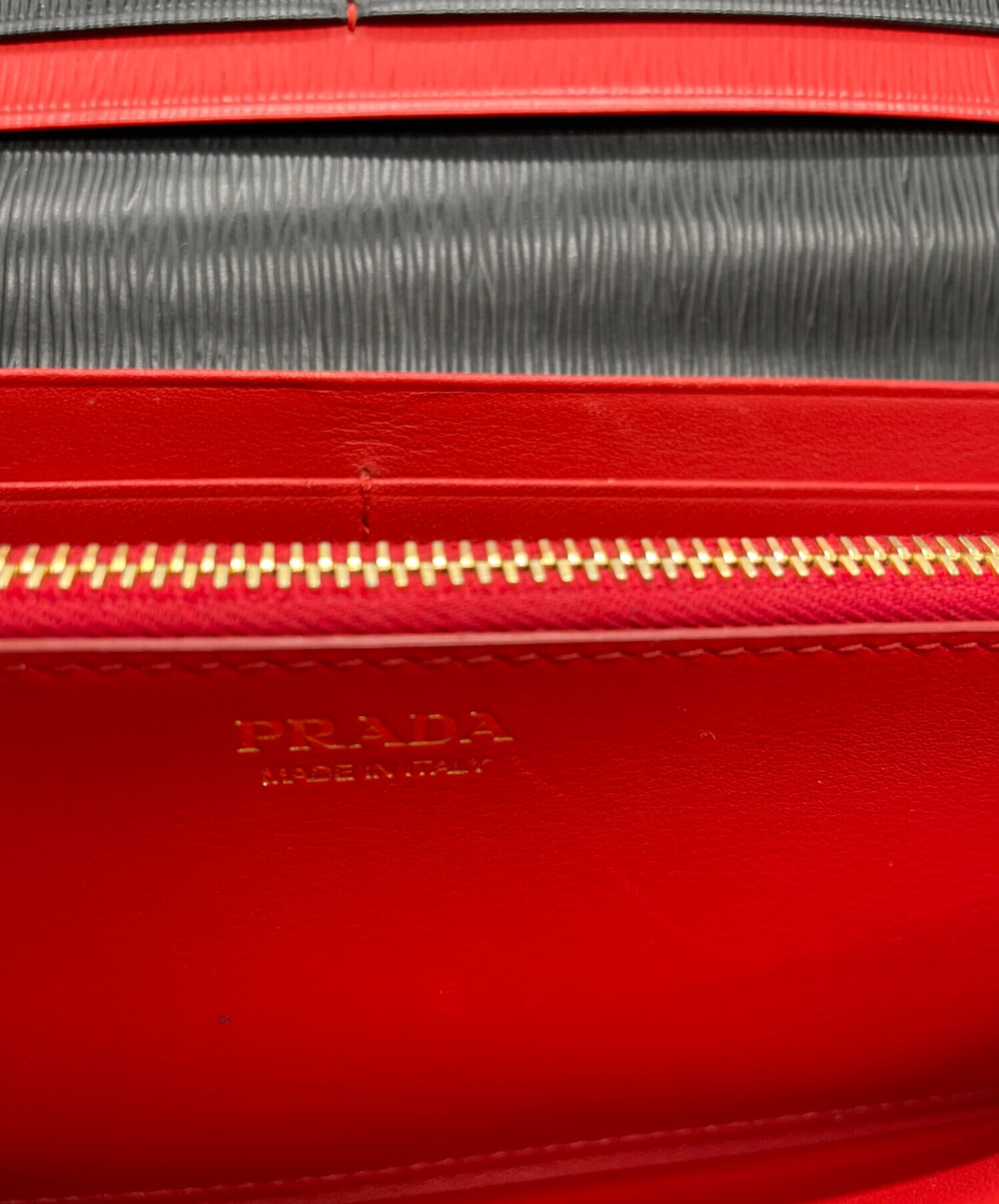 中古・古着通販】PRADA (プラダ) PRADA サフィアーノ 長財布 ブラック