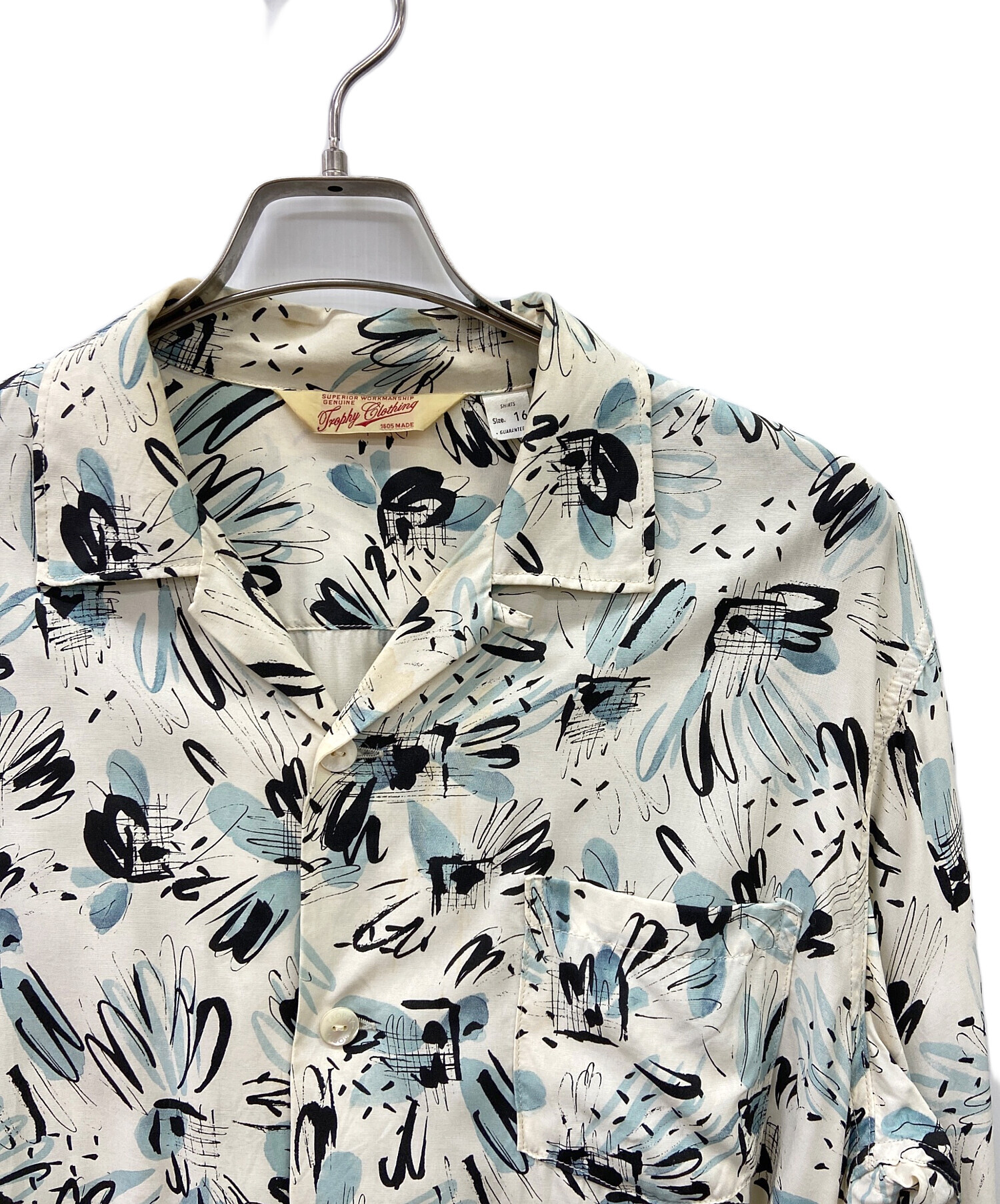 【新品同様】TROPHY CLOTHING ハワイアンシャツ グリーン　Lサイズ 中古・古着通販】Trophy Clothing (トロフィークロージング