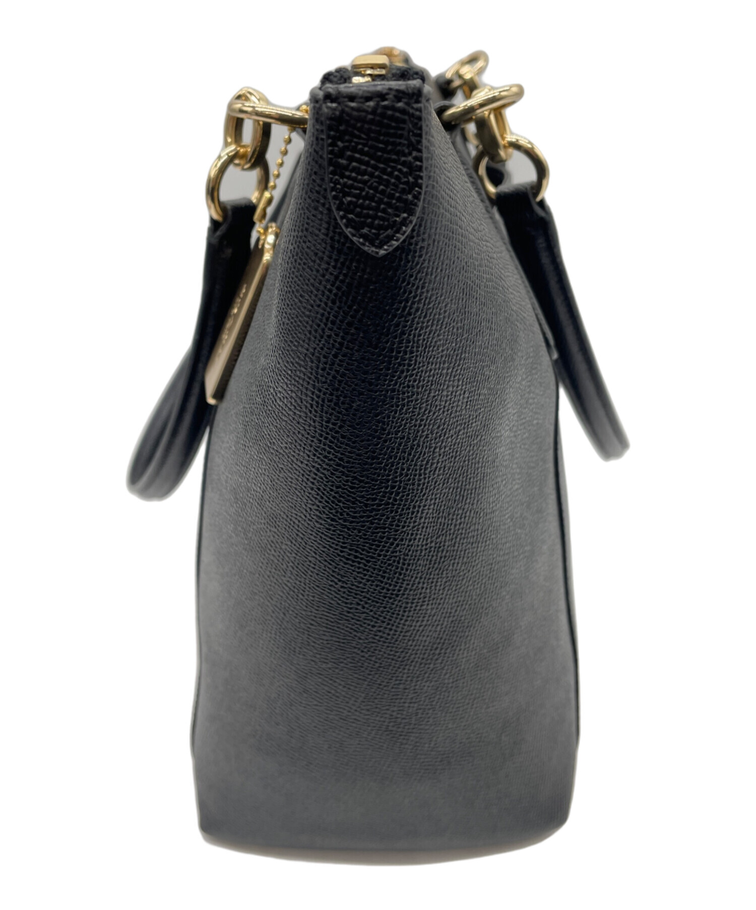 中古・古着通販】COACH (コーチ) COACH バッグ ブラック×ゴールド