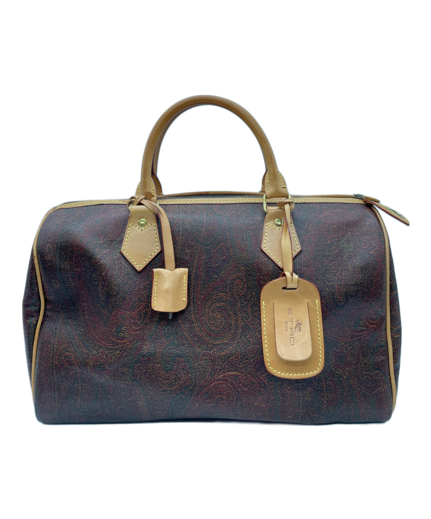 中古・古着通販】ETRO (エトロ) ETRO ミニボストンバッグ ブラウン 