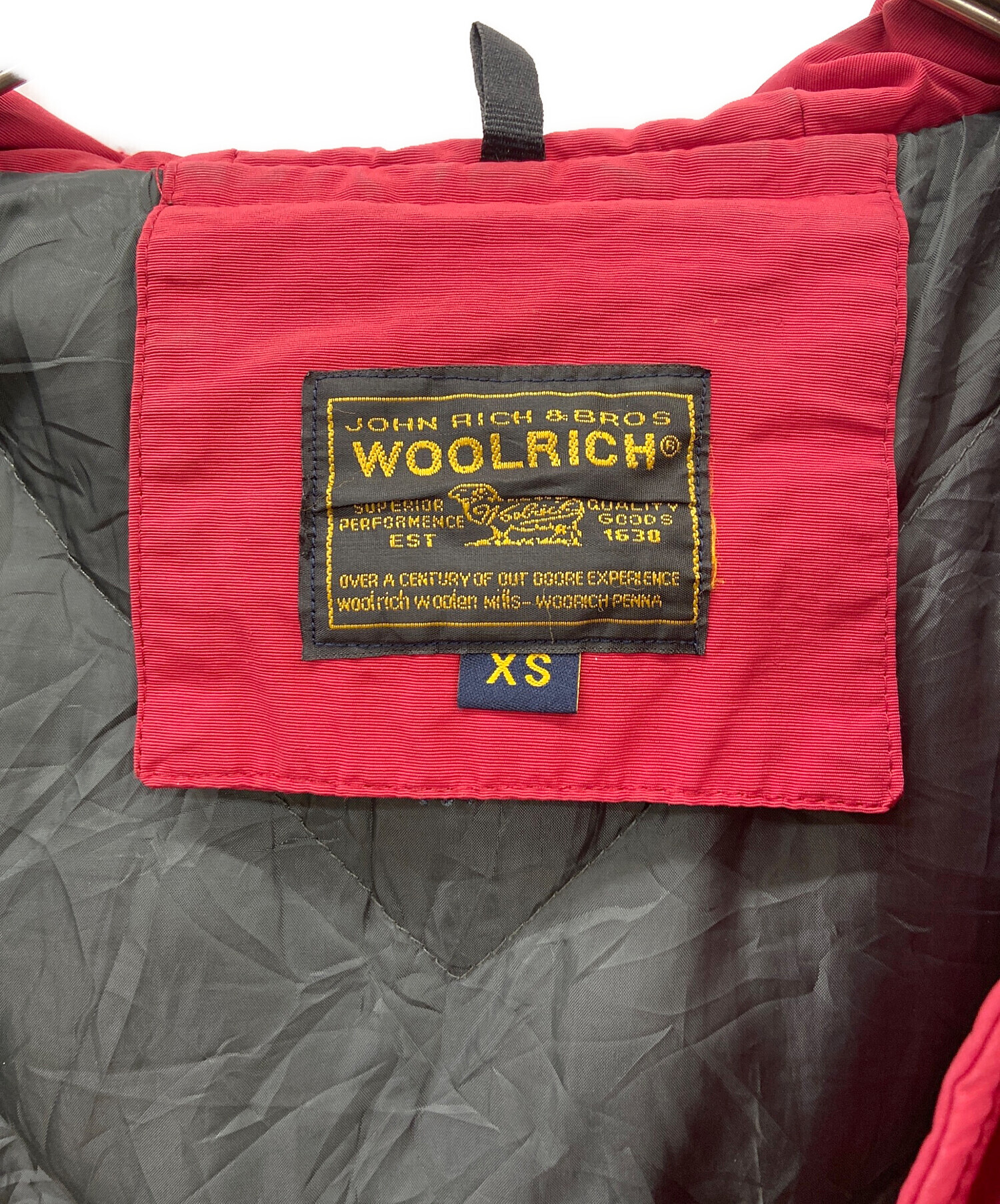 中古・古着通販】WOOLRICH (ウールリッチ) ダウンジャケット レッド