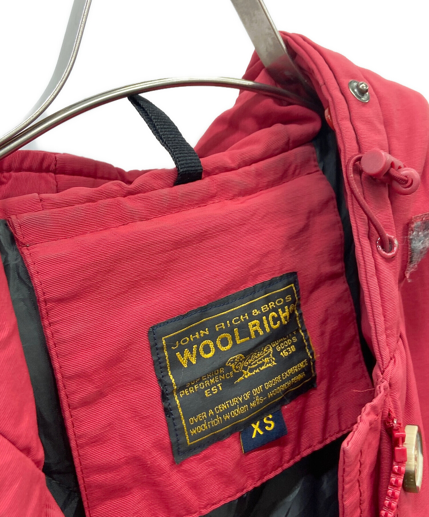 中古・古着通販】WOOLRICH (ウールリッチ) ダウンジャケット レッド