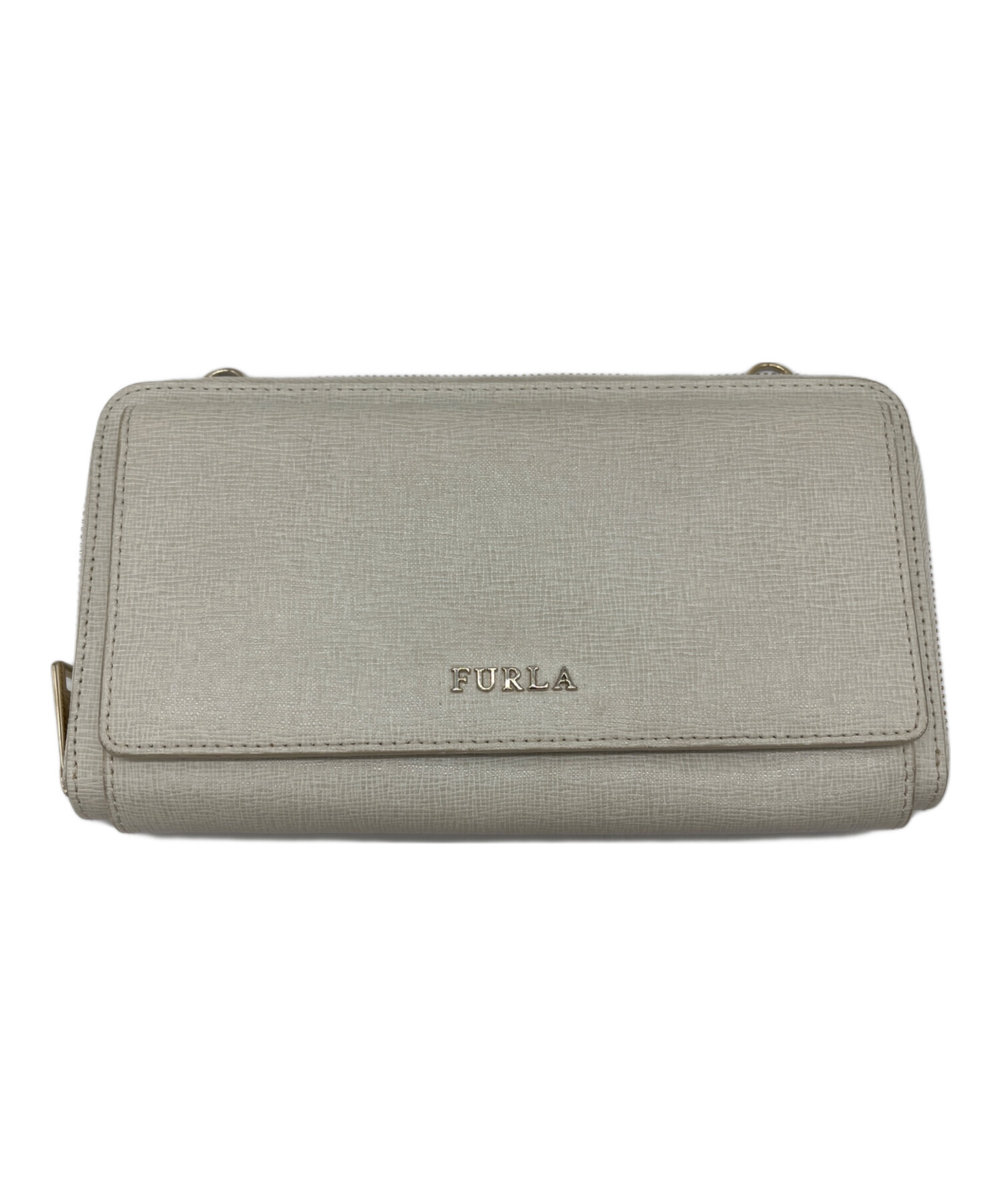中古・古着通販】FURLA (フルラ) ショルダーウォレット ホワイト 