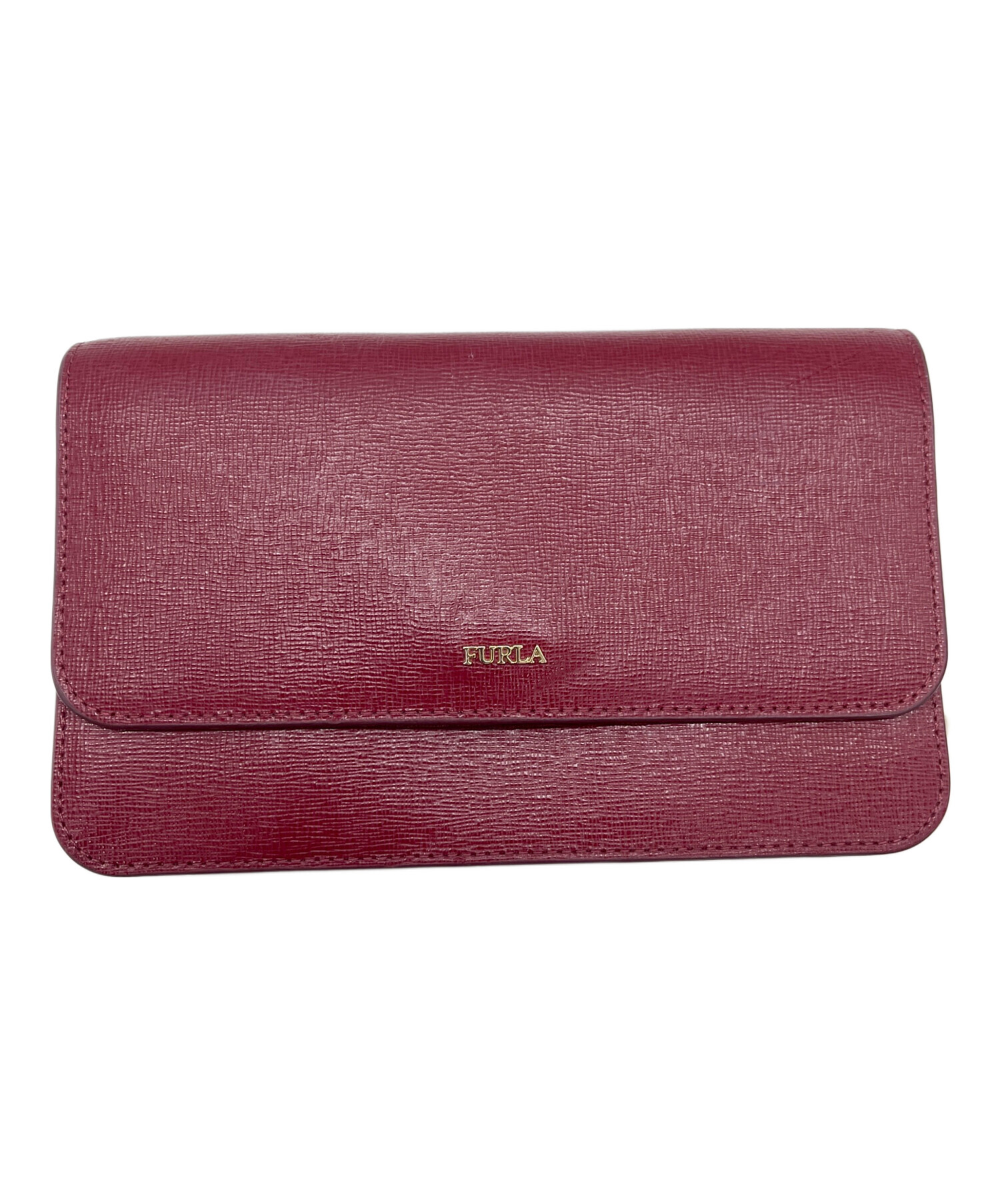 中古・古着通販】FURLA (フルラ) ショルダーウォレットバッグ レッド