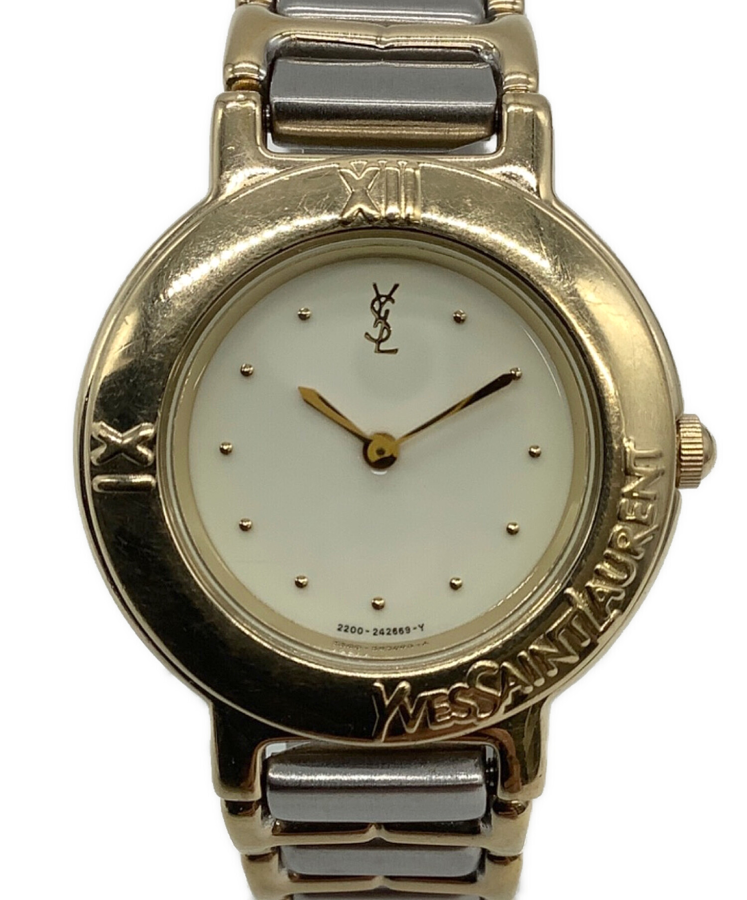 YVES SAINT LAURENT 腕時計 中古・古着通販】Yves Saint Laurent (イヴサンローラン) YSLロゴ
