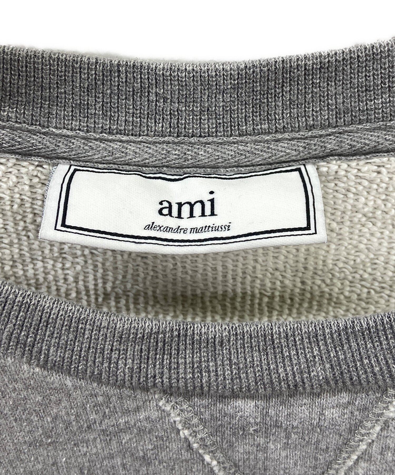【新品タグ付き】aimiロゴプリスウェット グレー 完売品 中古・古着通販】AMI Alexandre Mattiussi (アミアレクサンドルマ