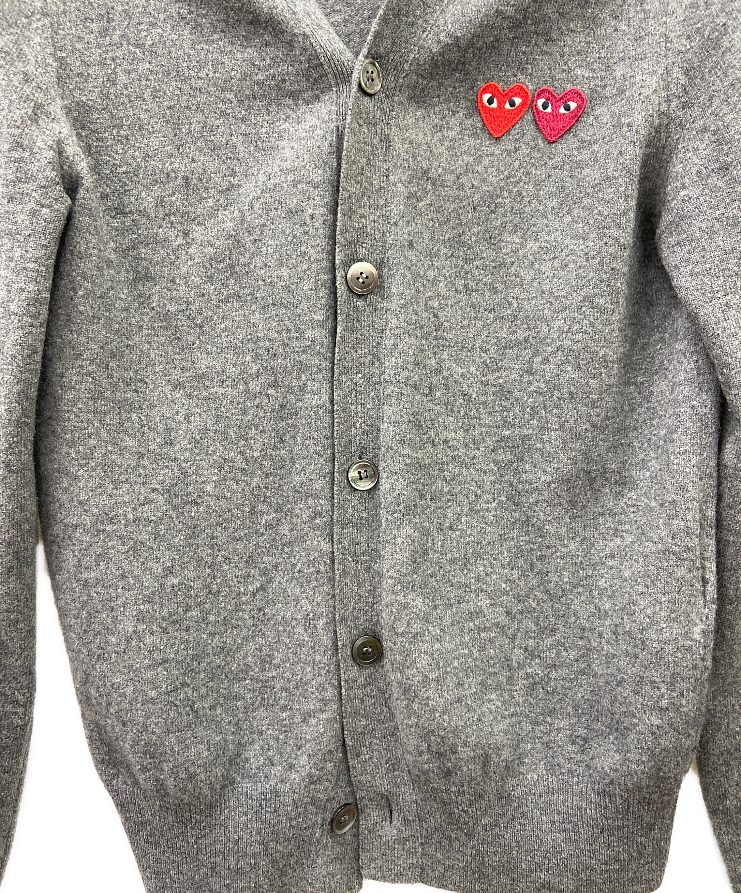 COMME des GARÇONS グレー カーディガン S 中古・古着通販】COMME des GARCONS (コムデギャルソン) 薄手