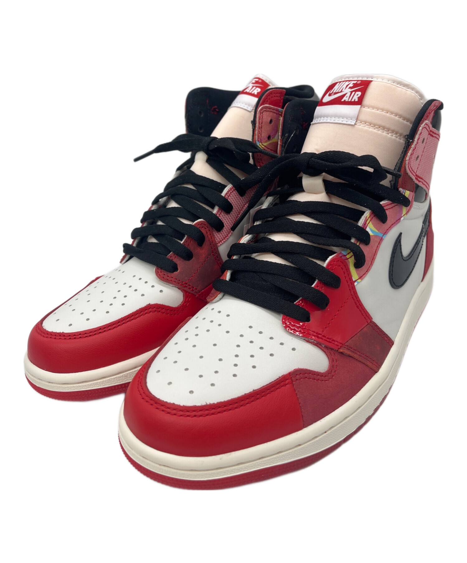 中古・古着通販】NIKE (ナイキ) ハイカットスニーカー レッド×ホワイト