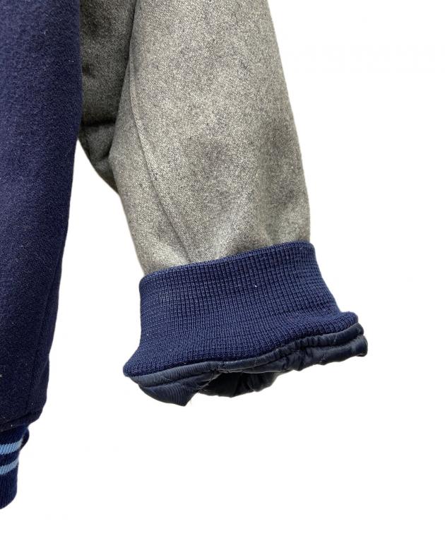 中古・古着通販】ROCA WEAR (ロカウェア) スタジャン ネイビー×グレー