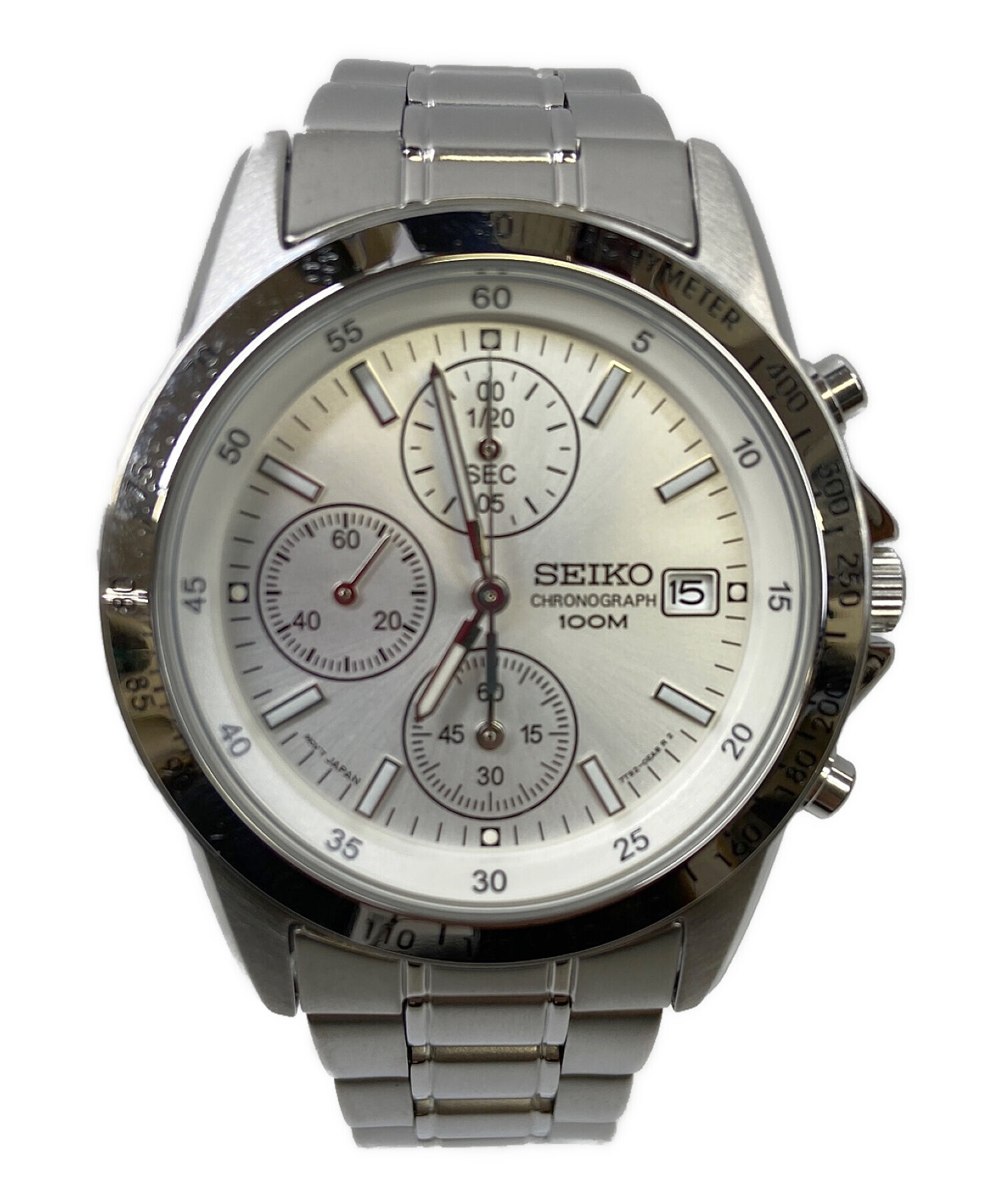 中古・古着通販】SEIKO (セイコー) クロノグラフ ホワイト｜ブランド
