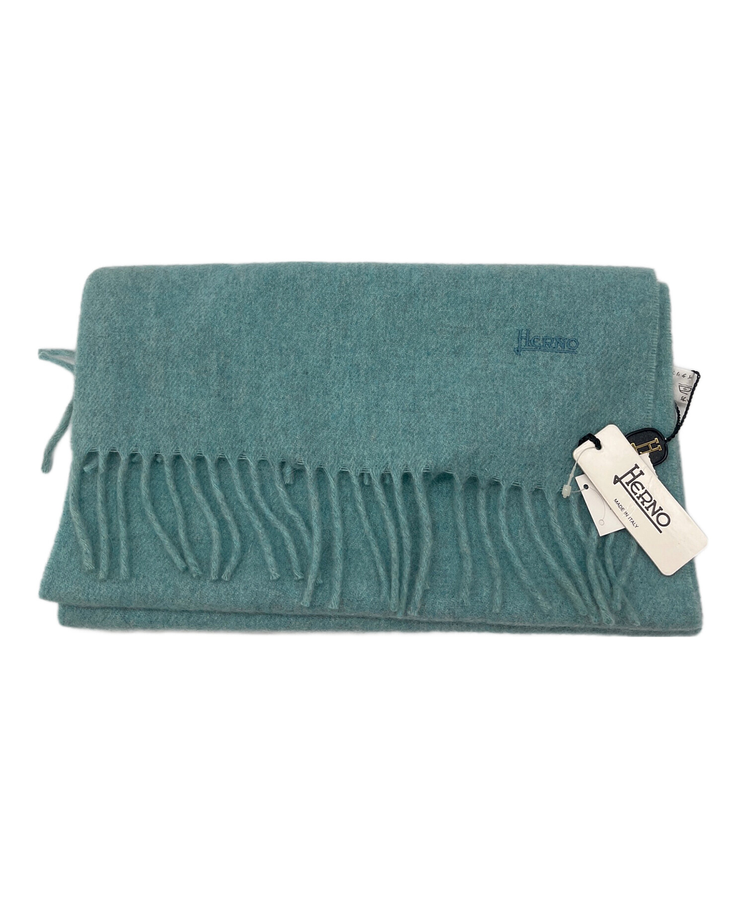 中古・古着通販】HERNO (ヘルノ) カシミヤマフラー ライトグリーン 未