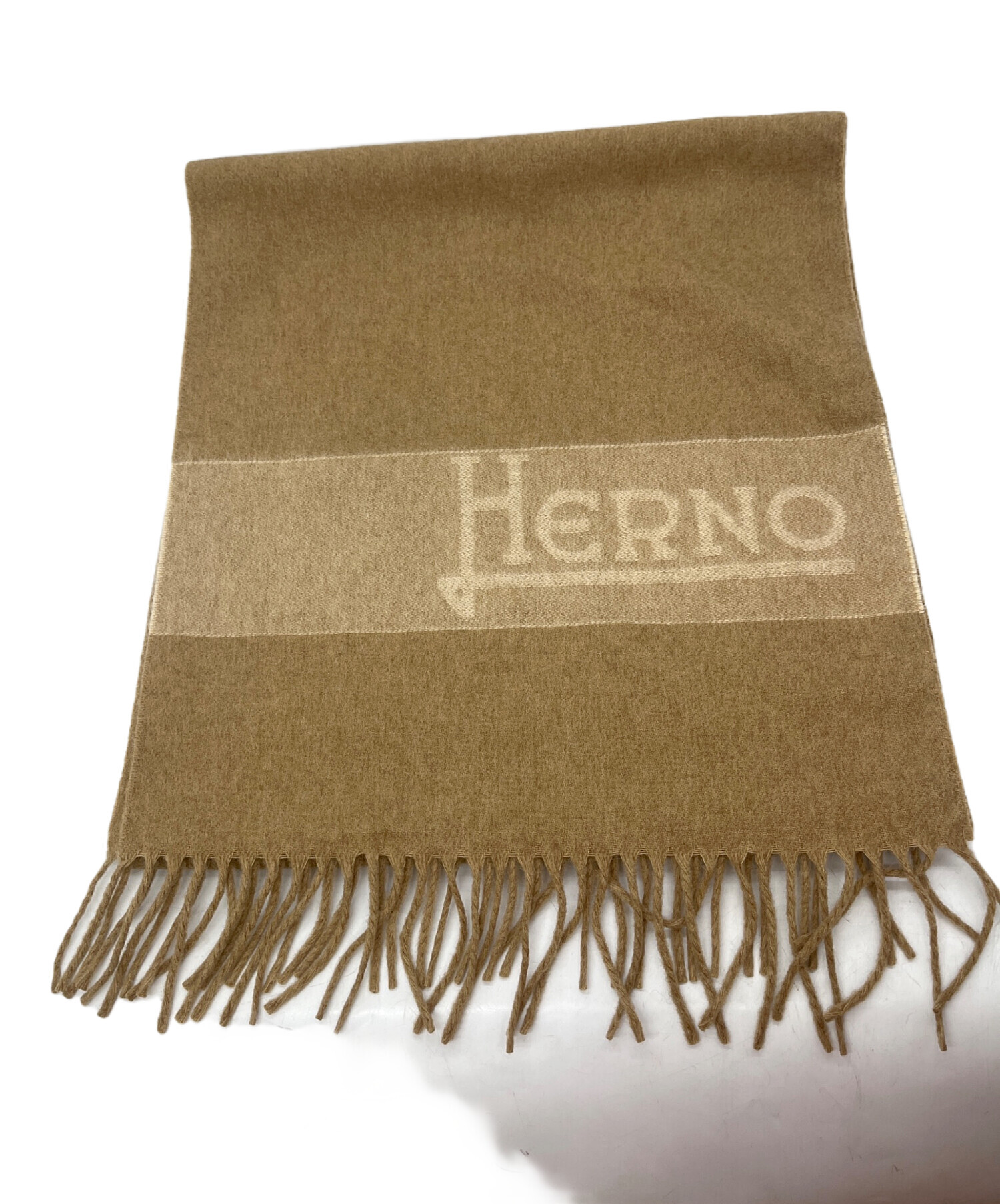 中古・古着通販】HERNO (ヘルノ) マフラー ブラウン 未使用品