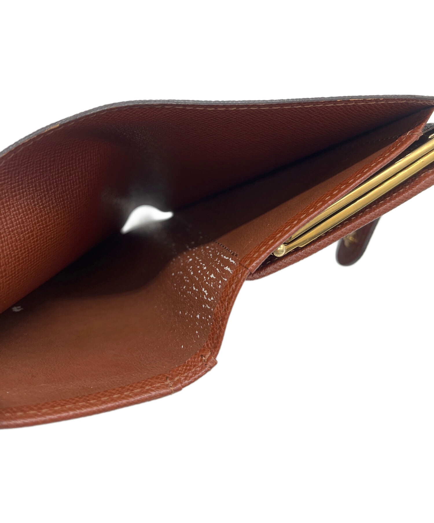LOUIS VUITTON 二つ折り財布 ブラウン 中古・古着通販】LOUIS VUITTON (ルイ ヴィトン) 2つ折り財布 ブラウン