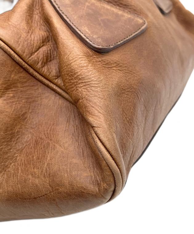 中古・古着通販】MIU MIU (ミュウミュウ) ハンドバッグ ブラウン