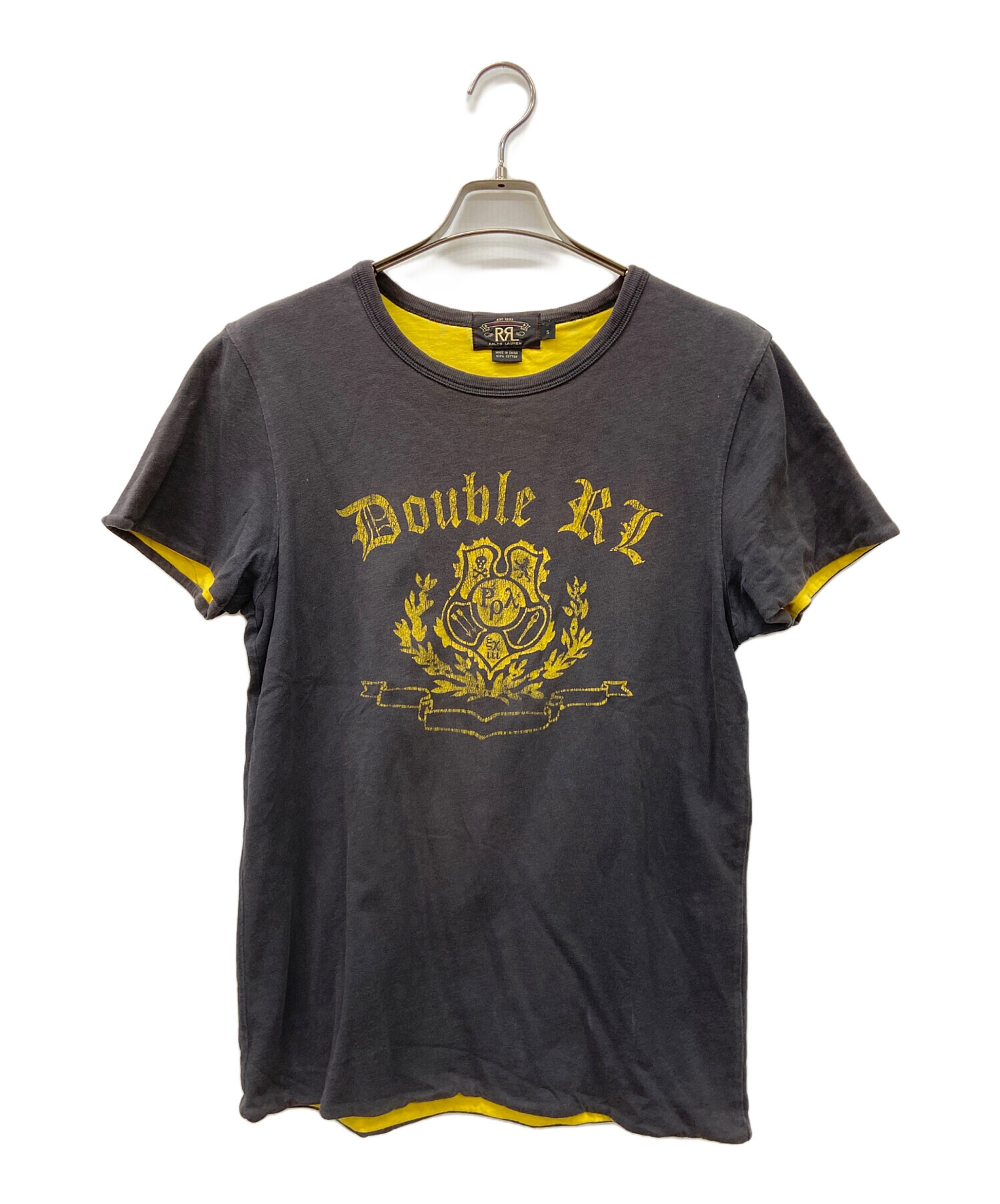 中古・古着通販】RRL (ダブルアールエル) 半袖カットソー ブラック