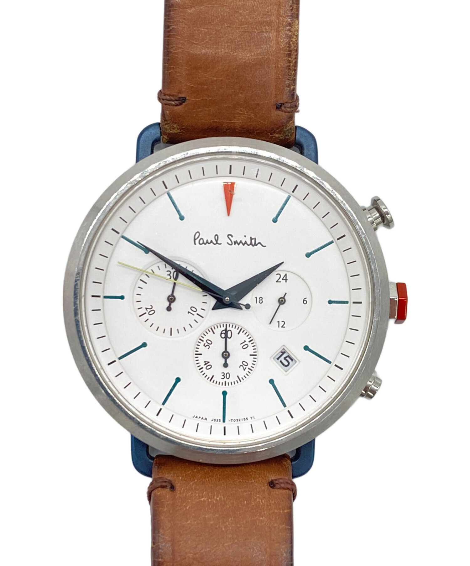 Paul Smith WATCHスイス製 中古・古着通販】PAUL SMITH (ポールスミス) リストウォッチ ホワイト