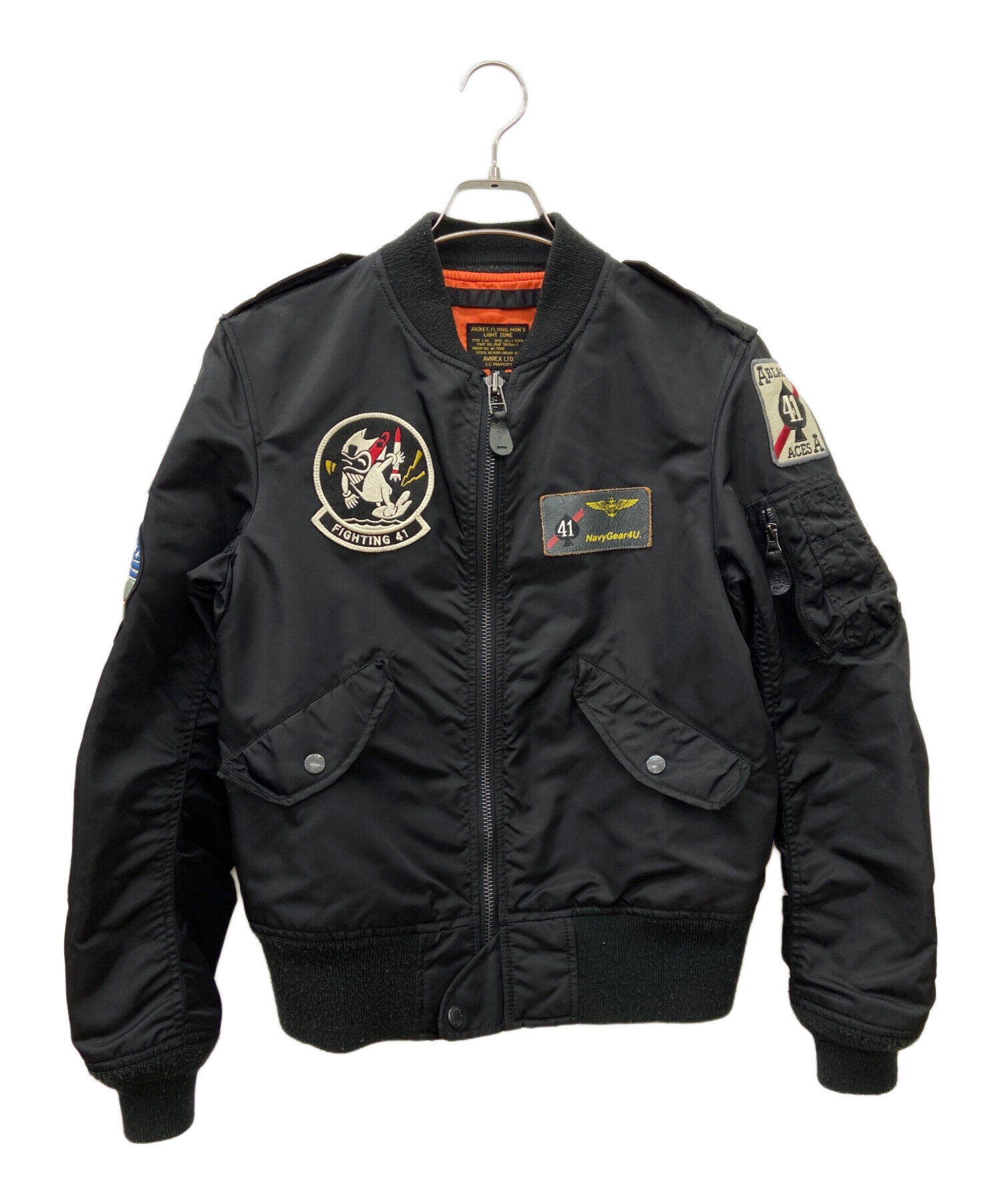 ジャケット・アウター AVIREX L-2A 中古・古着通販】AVIREX (アヴィレックス) L-2Aジャケット ブラック