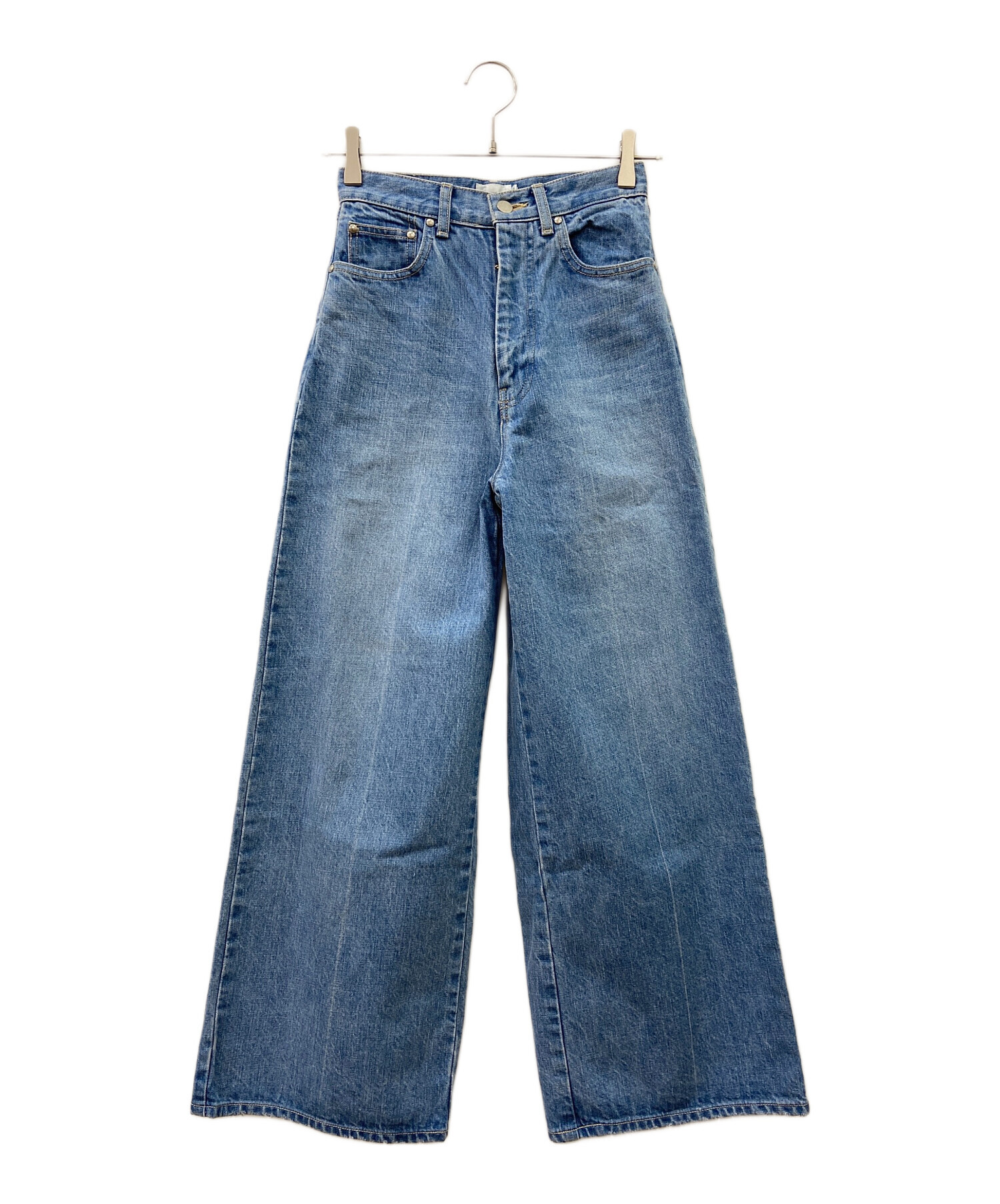 中古・古着通販】YORI (ヨリ) デニムパンツ ブルー サイズ:34