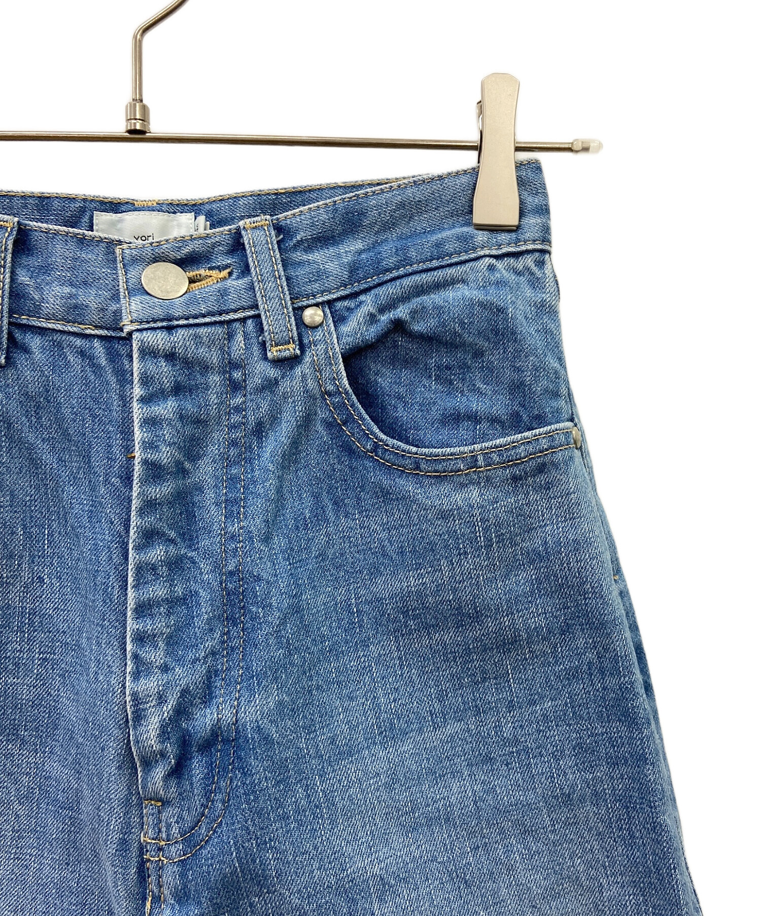 中古・古着通販】YORI (ヨリ) デニムパンツ ブルー サイズ:34