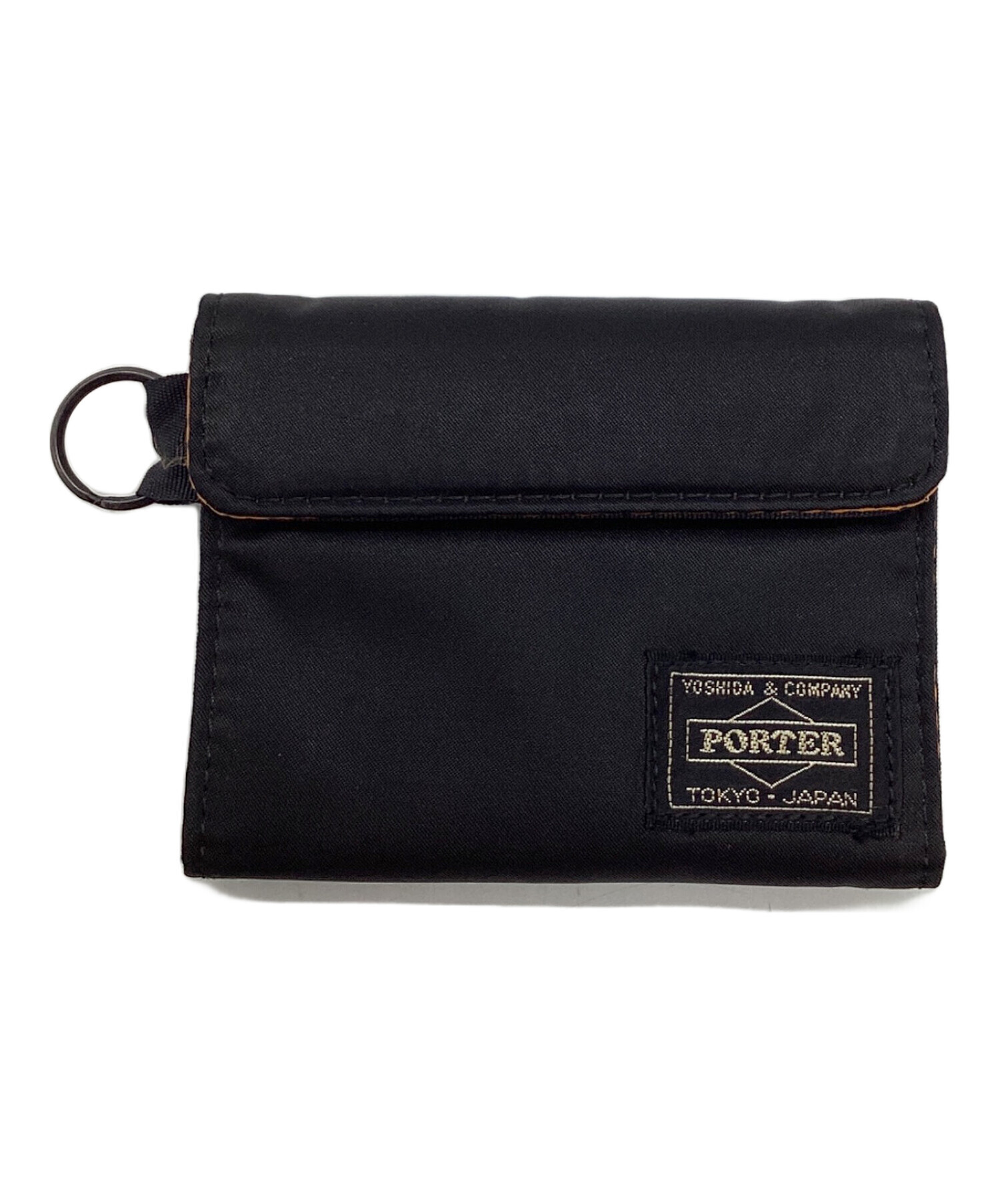 PORTER タンカー　二つ折りウォレット　ブラック　美品！ 中古・古着通販】PORTER (ポーター) タンカーウォレット二つ折り