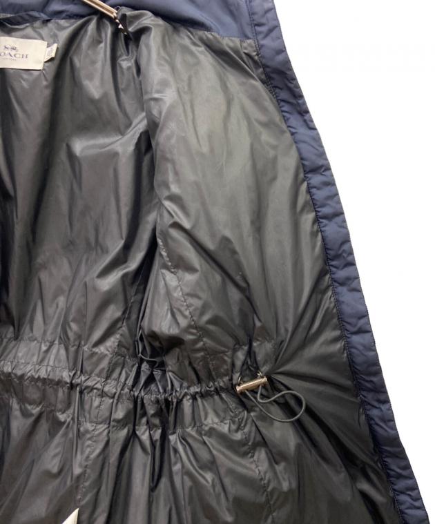 【試着のみ未使用】COACH ダウンコート　C5168 ネイビー　Sサイズ coach ロングダウンコートネイビー