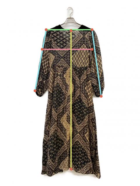 中古・古着通販】sara mallika (サラマリカ) 長袖ワンピース ブラック