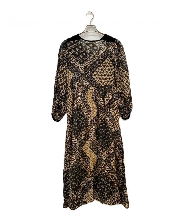 中古・古着通販】sara mallika (サラマリカ) 長袖ワンピース ブラック