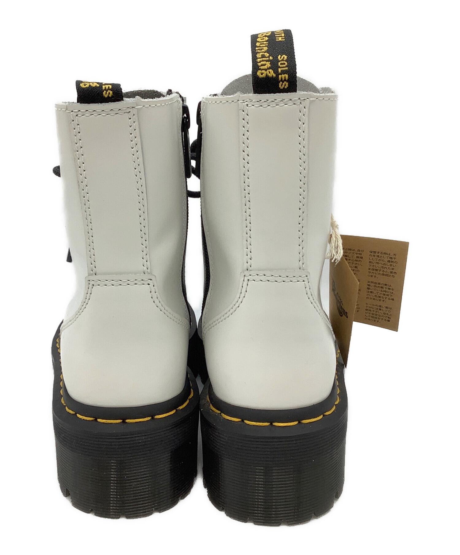 廃版品 未使用 ドクターマーチン 20ホール ロングブーツ UK5 ホワイト ドクターマーチン Dr.Martens レディース 20ホールブーツ 1B60 BEX