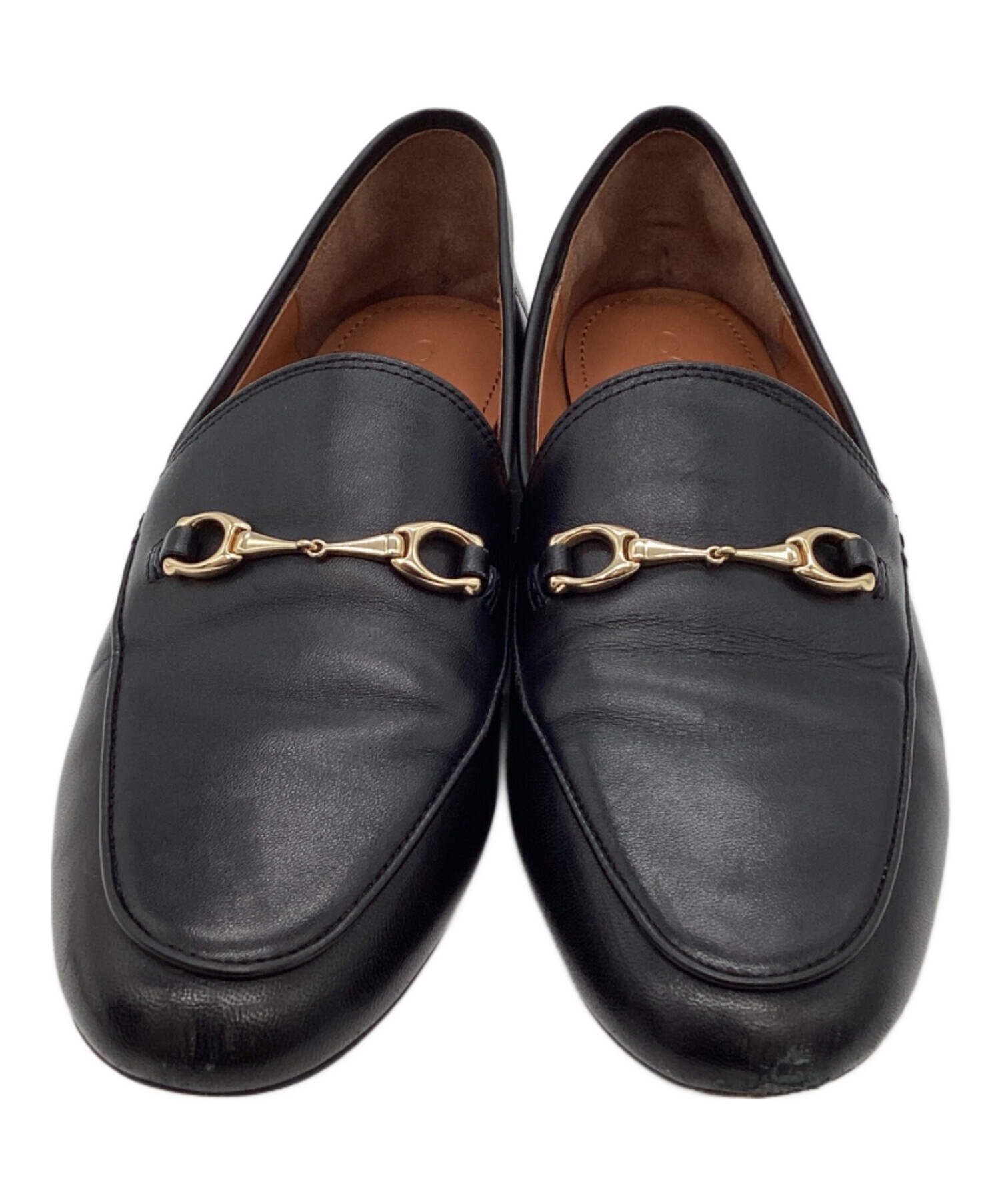 COACH ハーレーローファー 24cm 中古・古着通販】COACH (コーチ) COACH ハーレーローファー ブラック