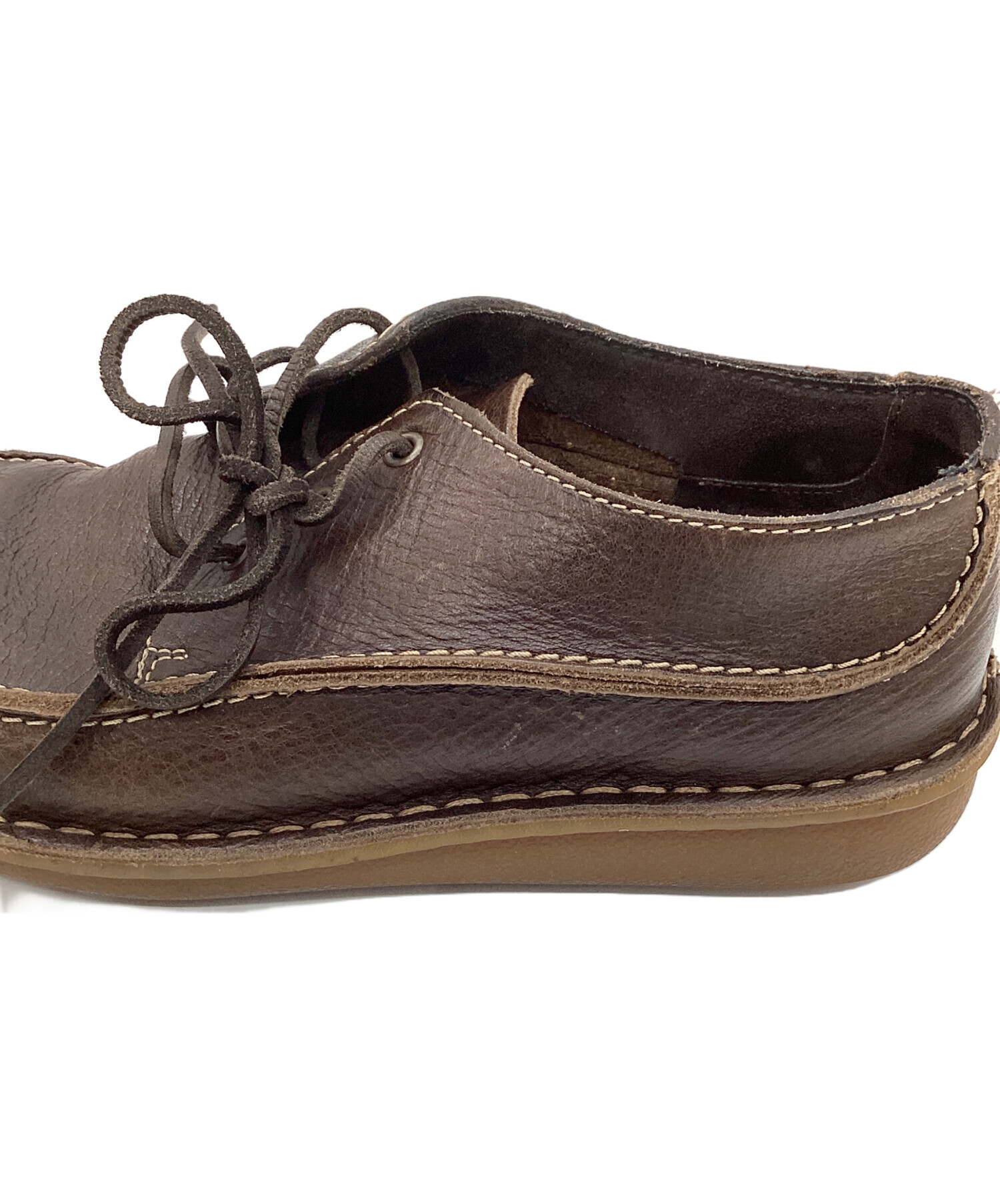 中古・古着通販】CLARKS (クラークス) レザーシューズ ブラウン サイズ