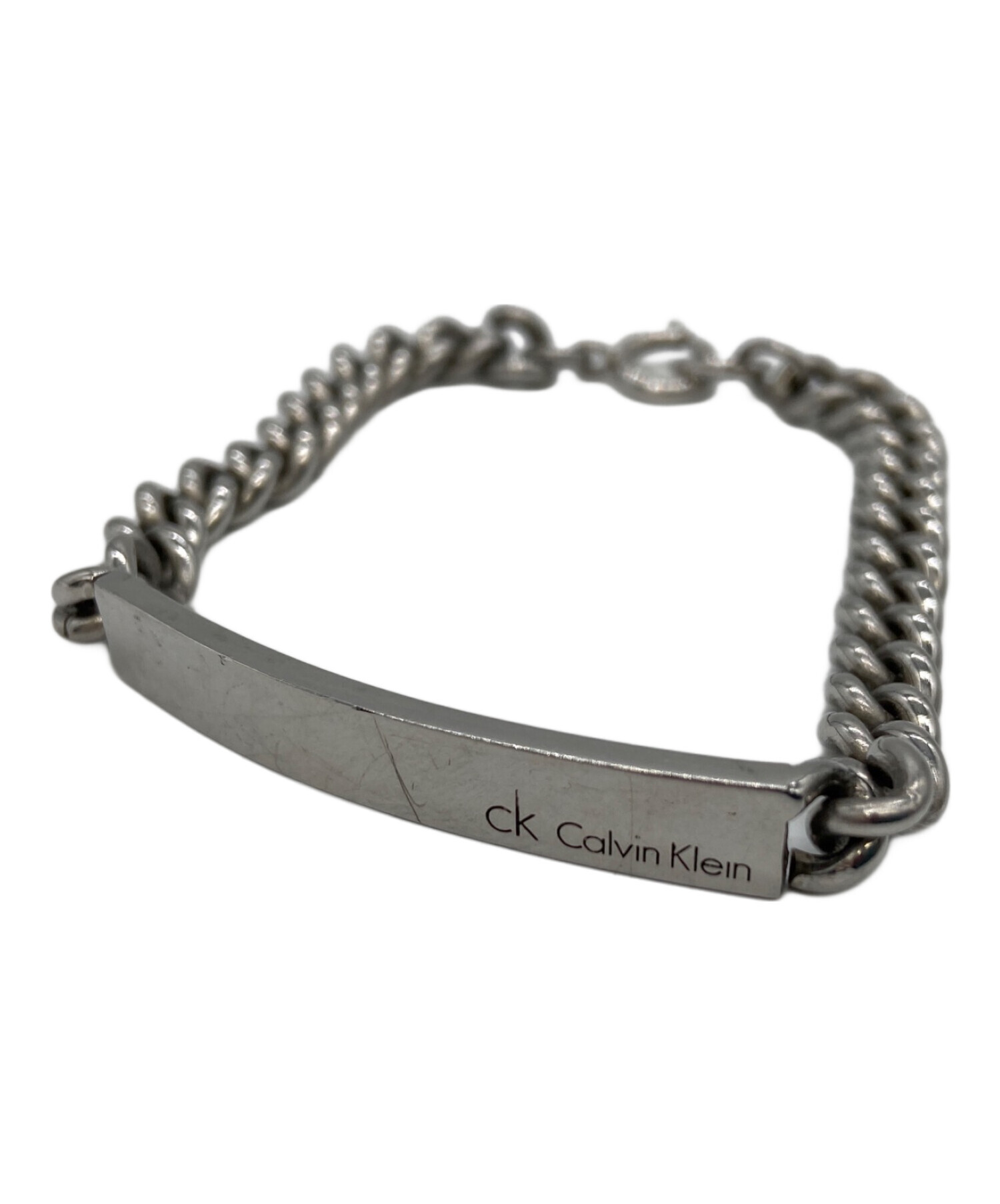 CK カルバンクライン　ブレスレット シルバー 中古・古着通販】ck Calvin Klein (シーケーカルバンクライン) ck