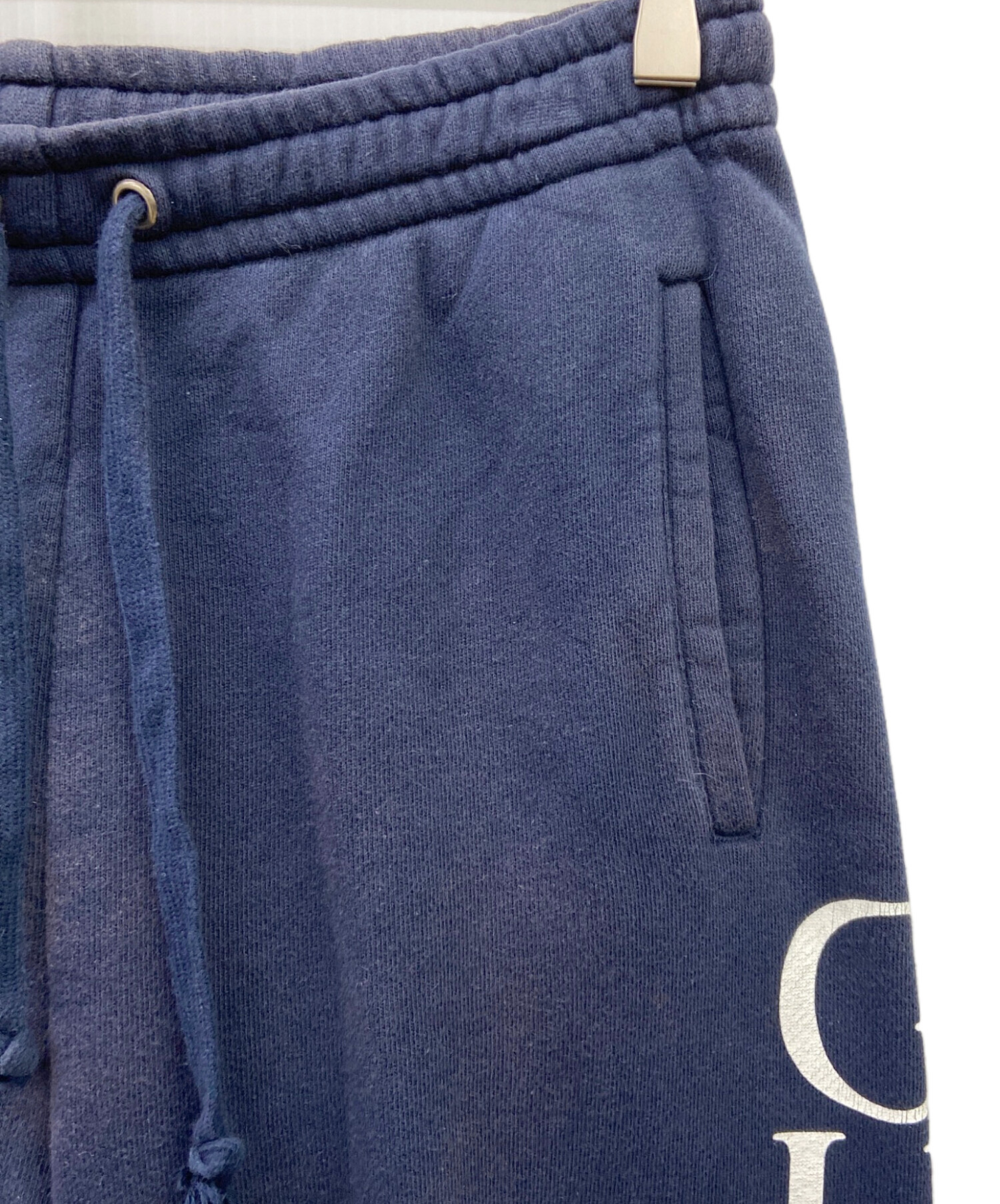 中古・古着通販】GUCCI (グッチ) スウェットパンツ ネイビー×ホワイト