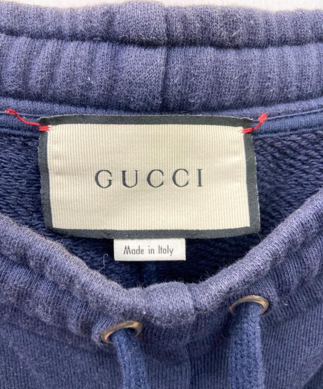 中古・古着通販】GUCCI (グッチ) スウェットパンツ ネイビー×ホワイト